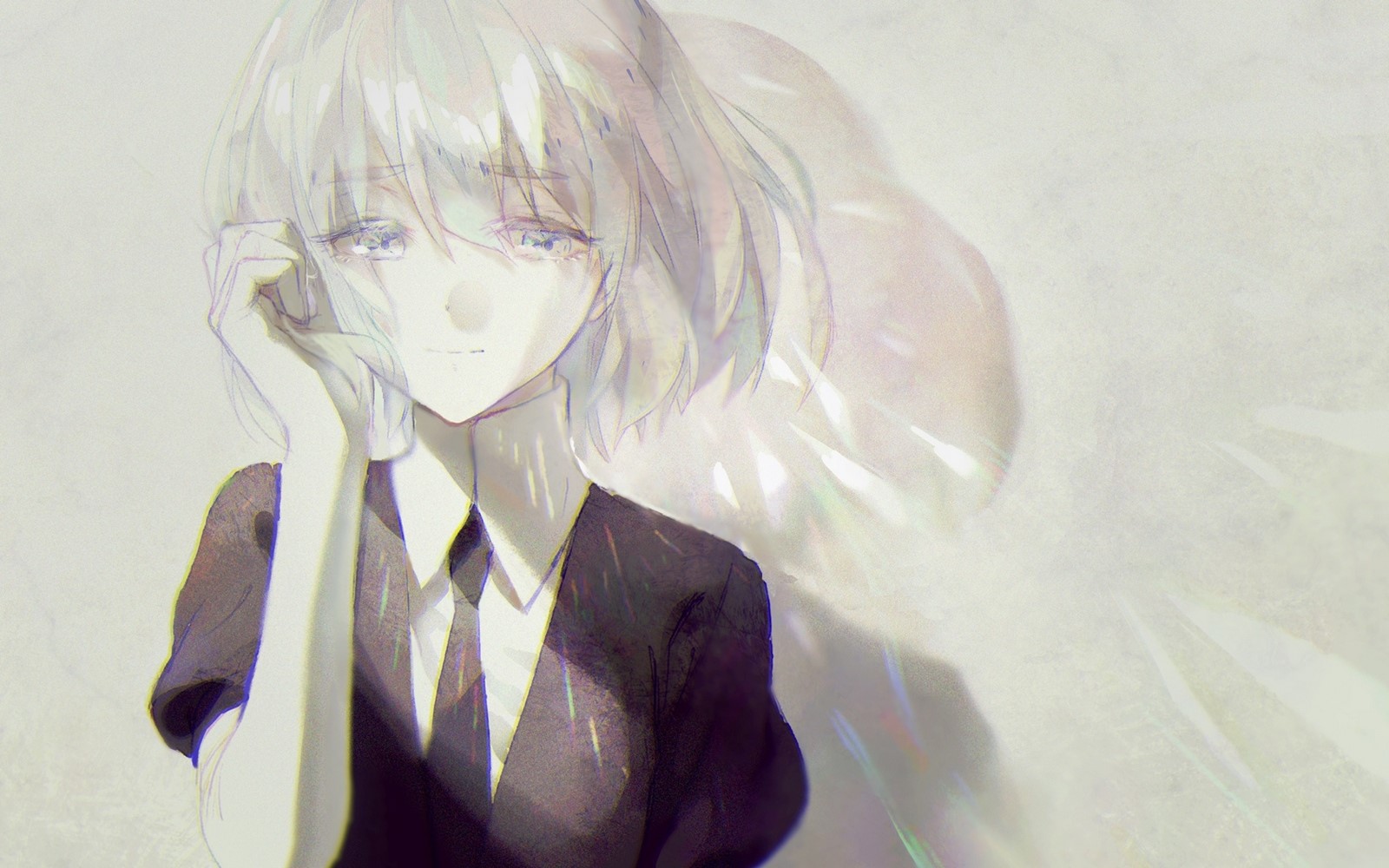 Diamond (Houseki no Kuni), Houseki no Kuni, tie, suits, anime, HD Wallpaper