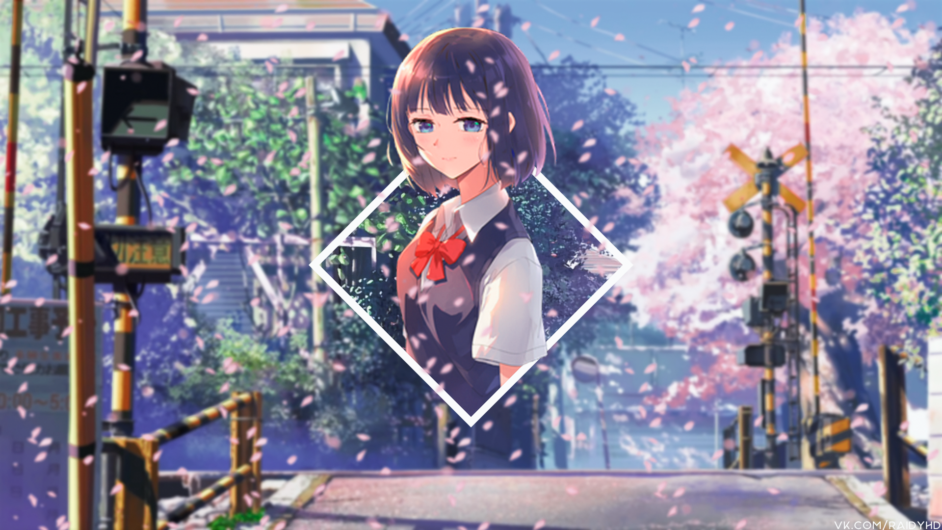 anime, anime girls, picture-in-picture, HD Wallpaper