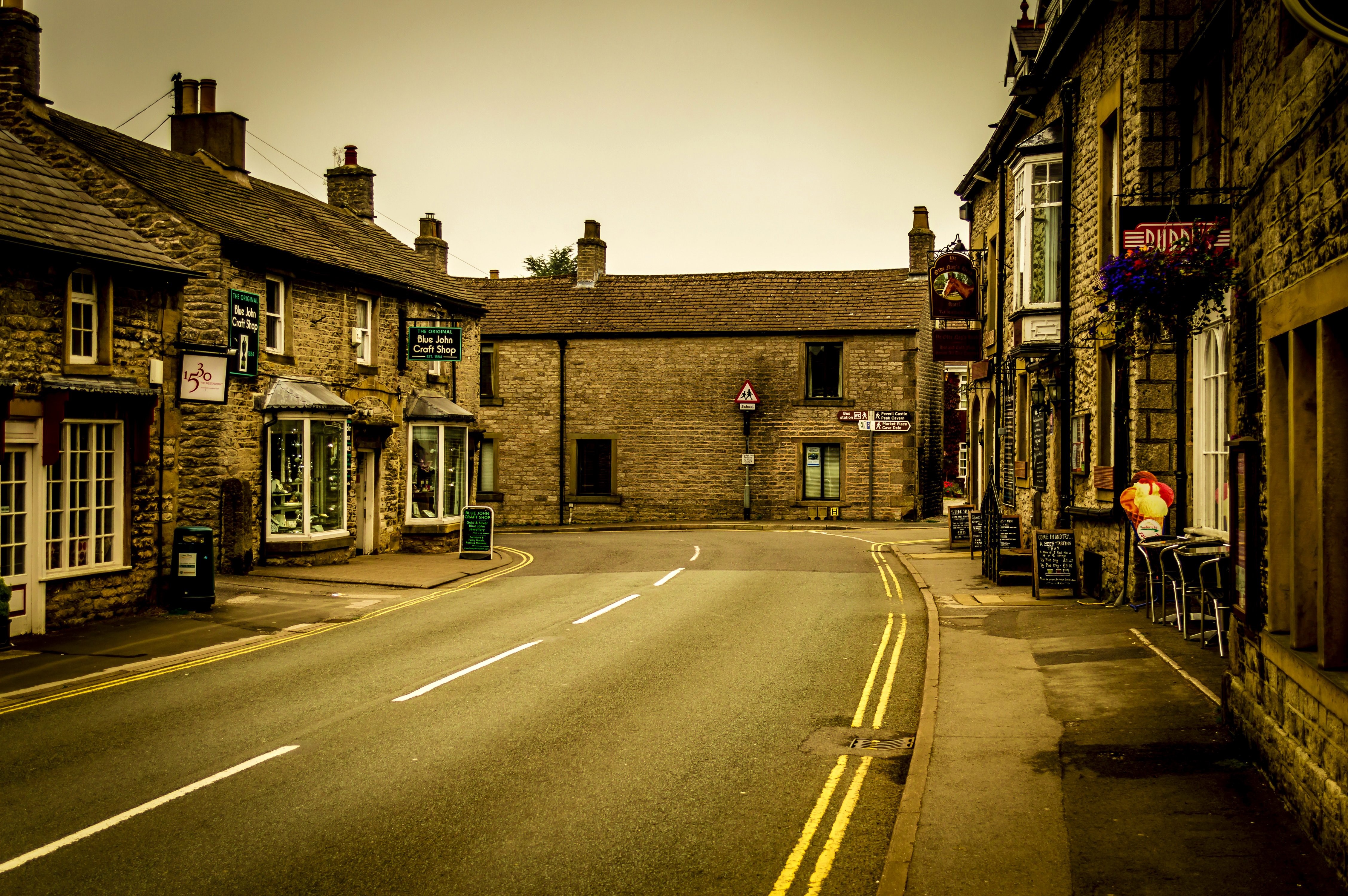 architecture, building, street, old building, house, empty, UK, HD Wallpaper
