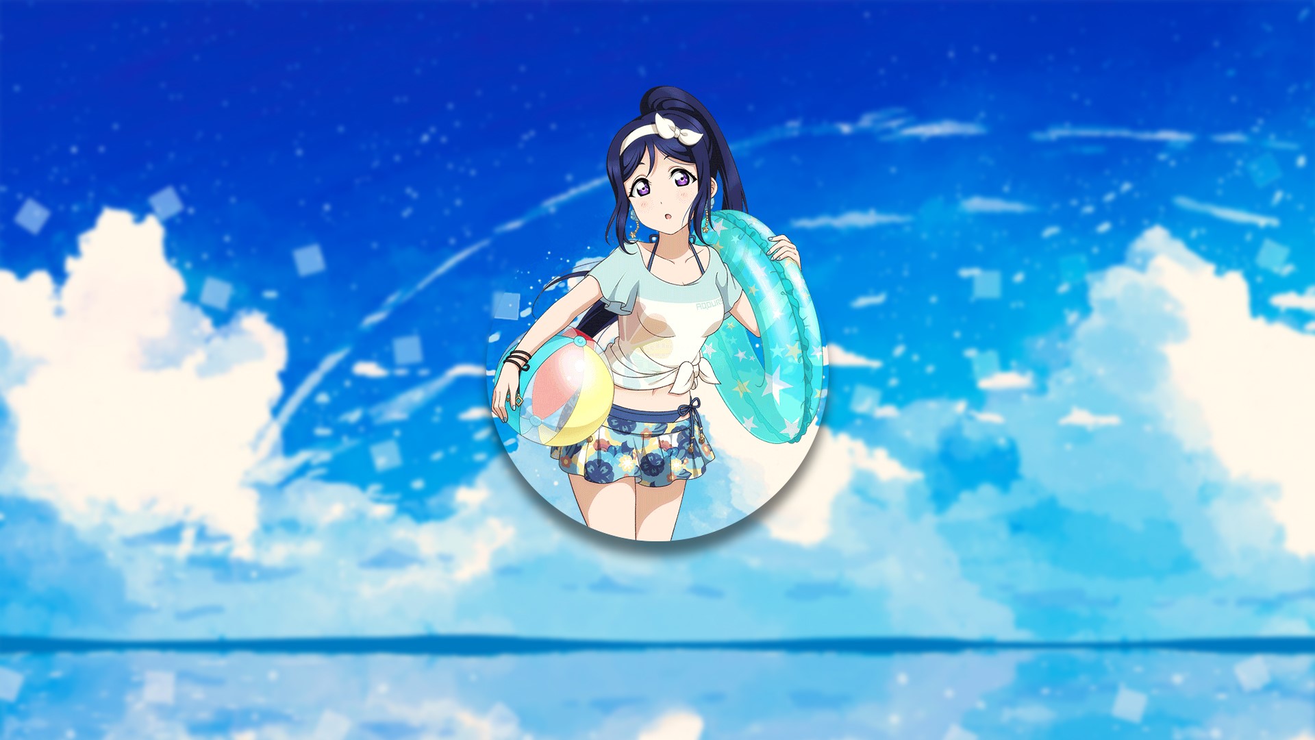 anime, manga, blurred, landscape, render in shapes, Love Live!, Love Live! Sunshine, HD Wallpaper