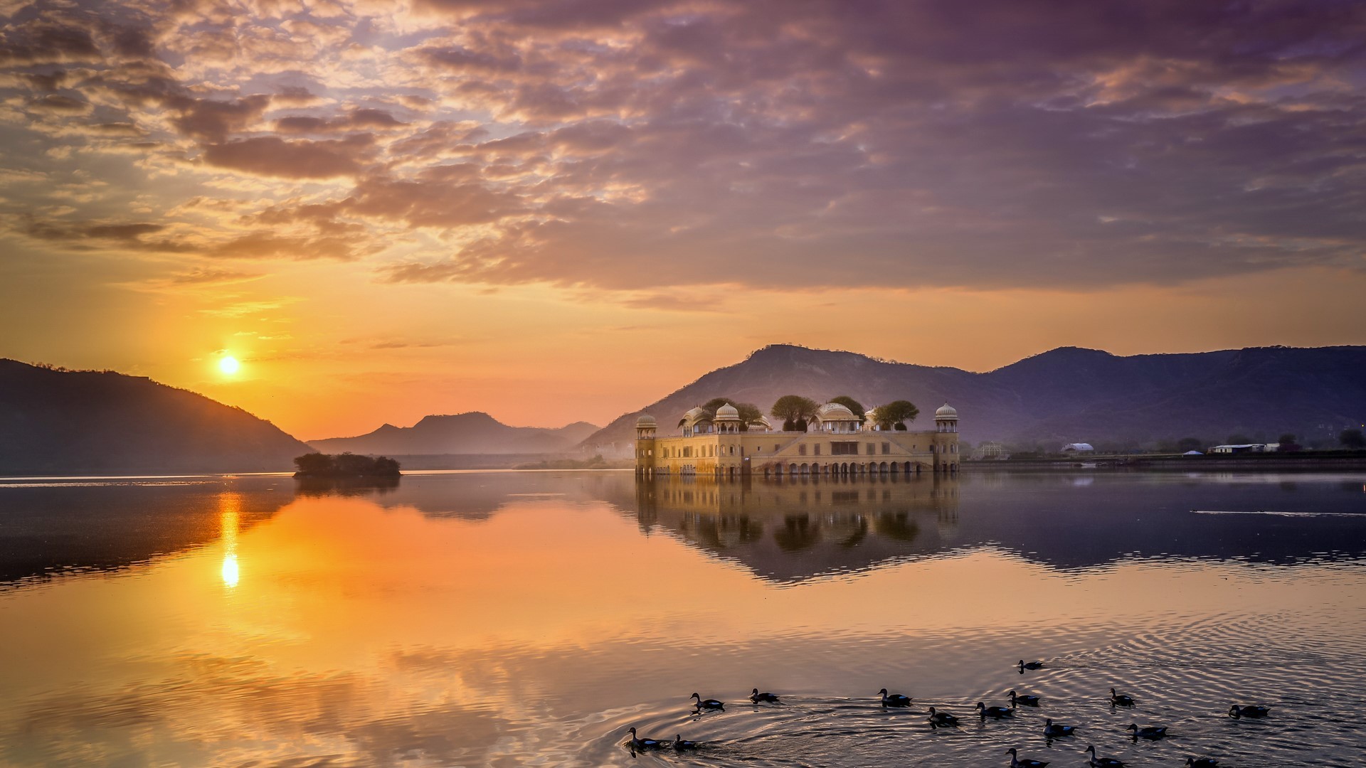 landscape, reflection, water, HD Wallpaper