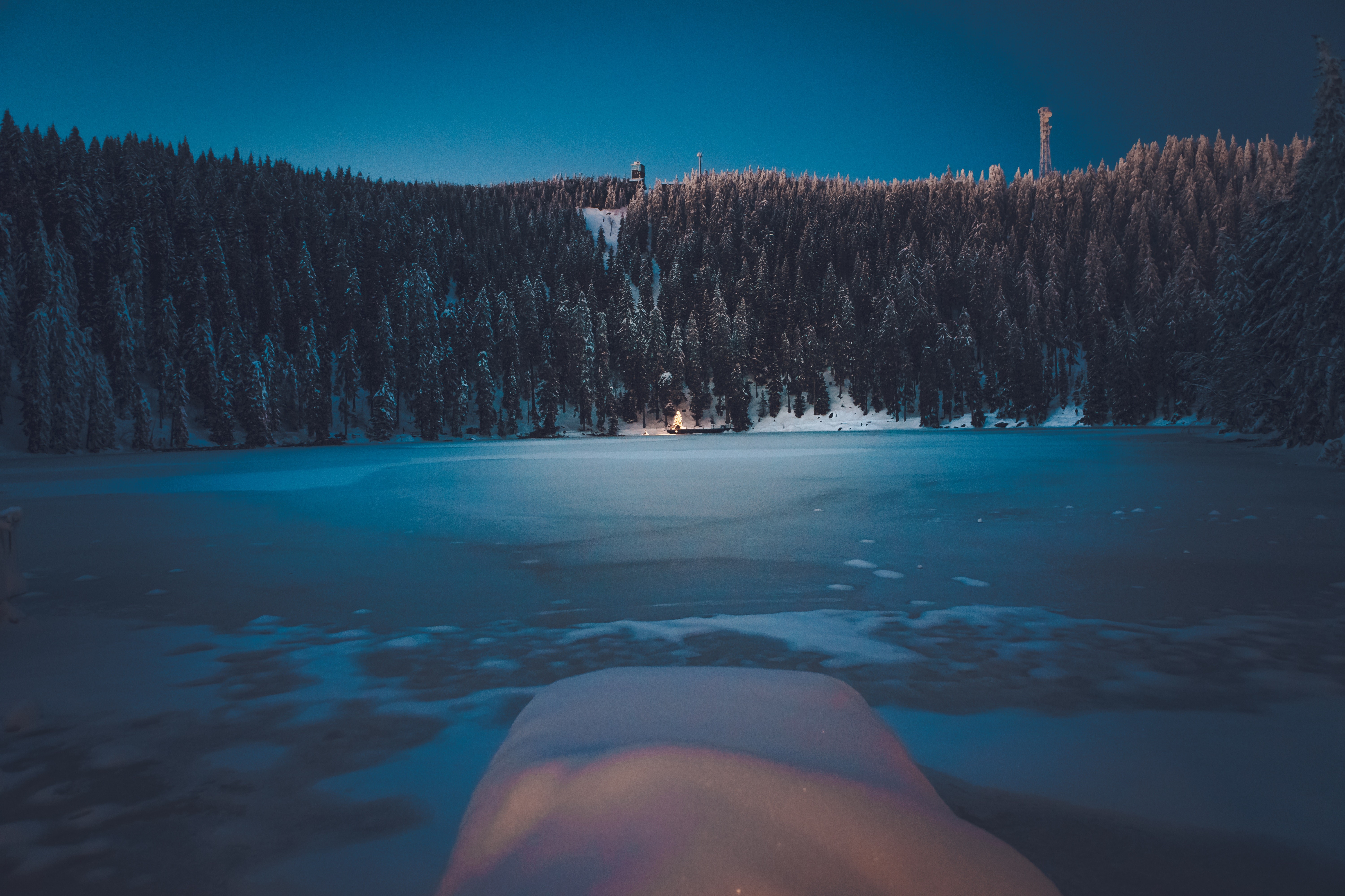 winter, forest, landscape, mountains, snow, trees, HD Wallpaper
