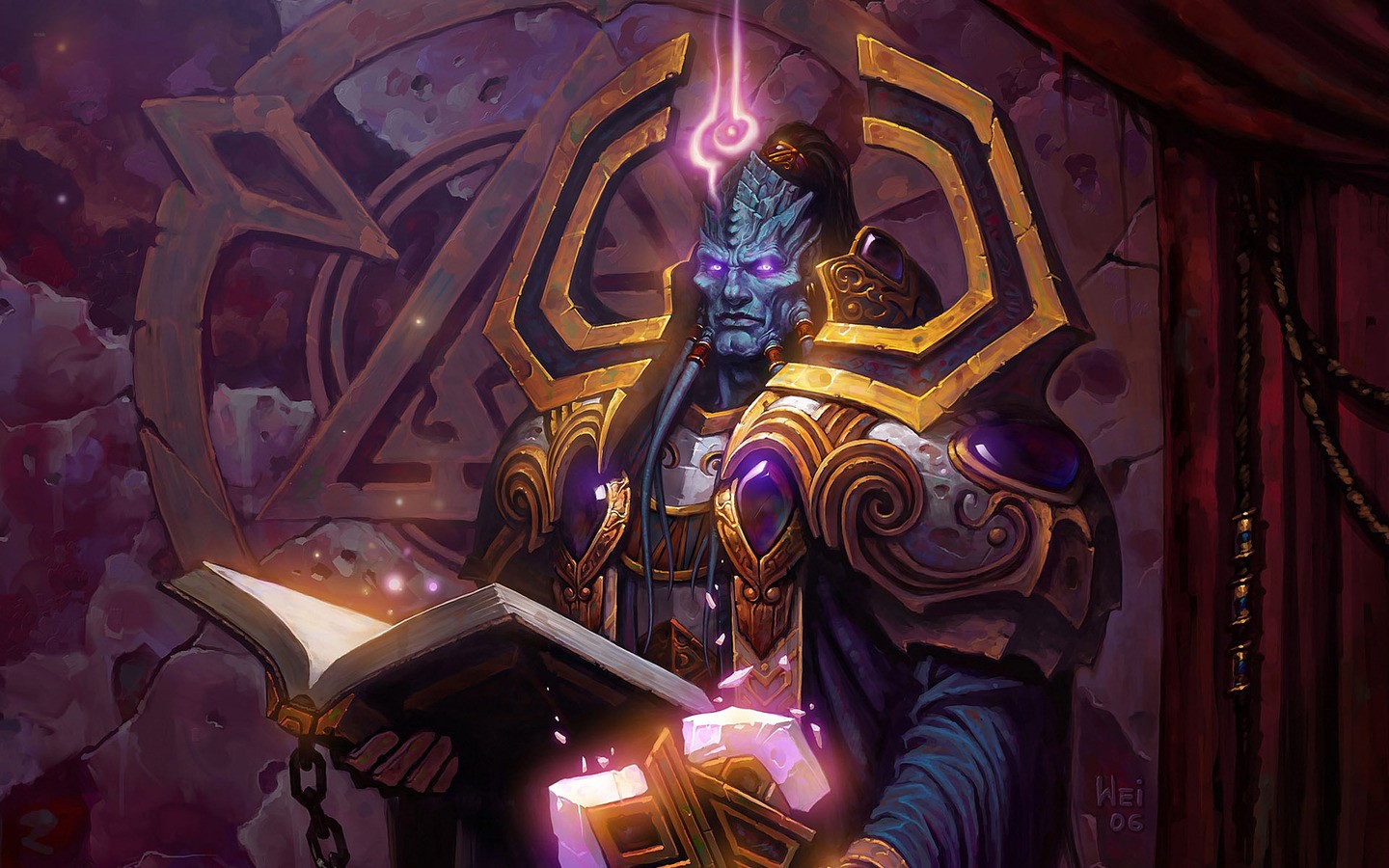 books, armor, magic, HD Wallpaper