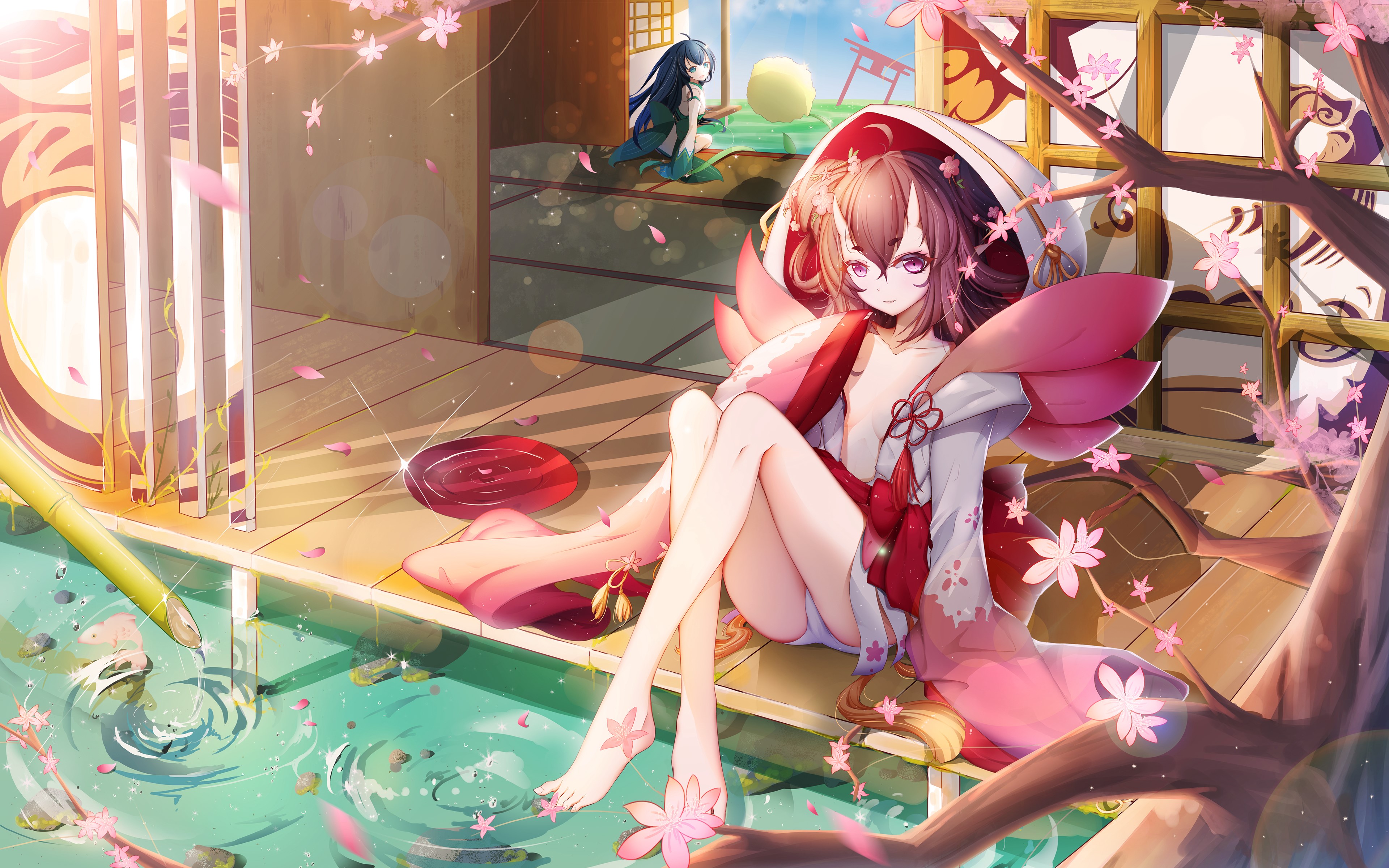anime girls, Onmyoji, 爆肝c, baoganC, HD Wallpaper