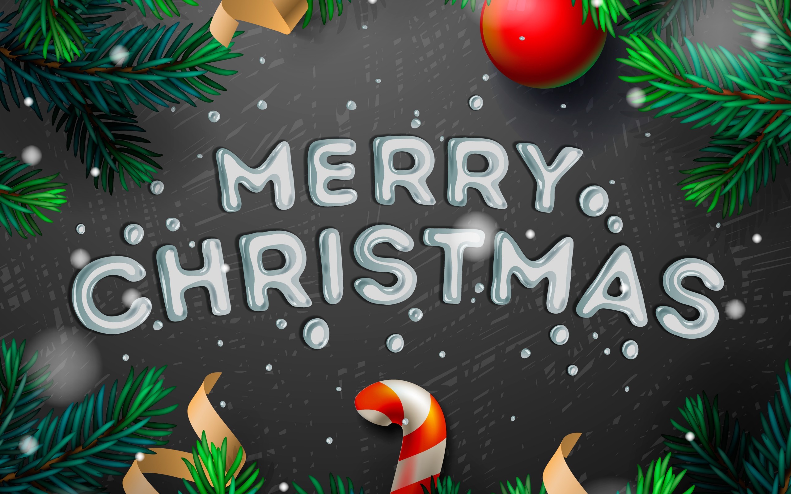Christmas, Christmas ornaments, artwork, holiday, HD Wallpaper
