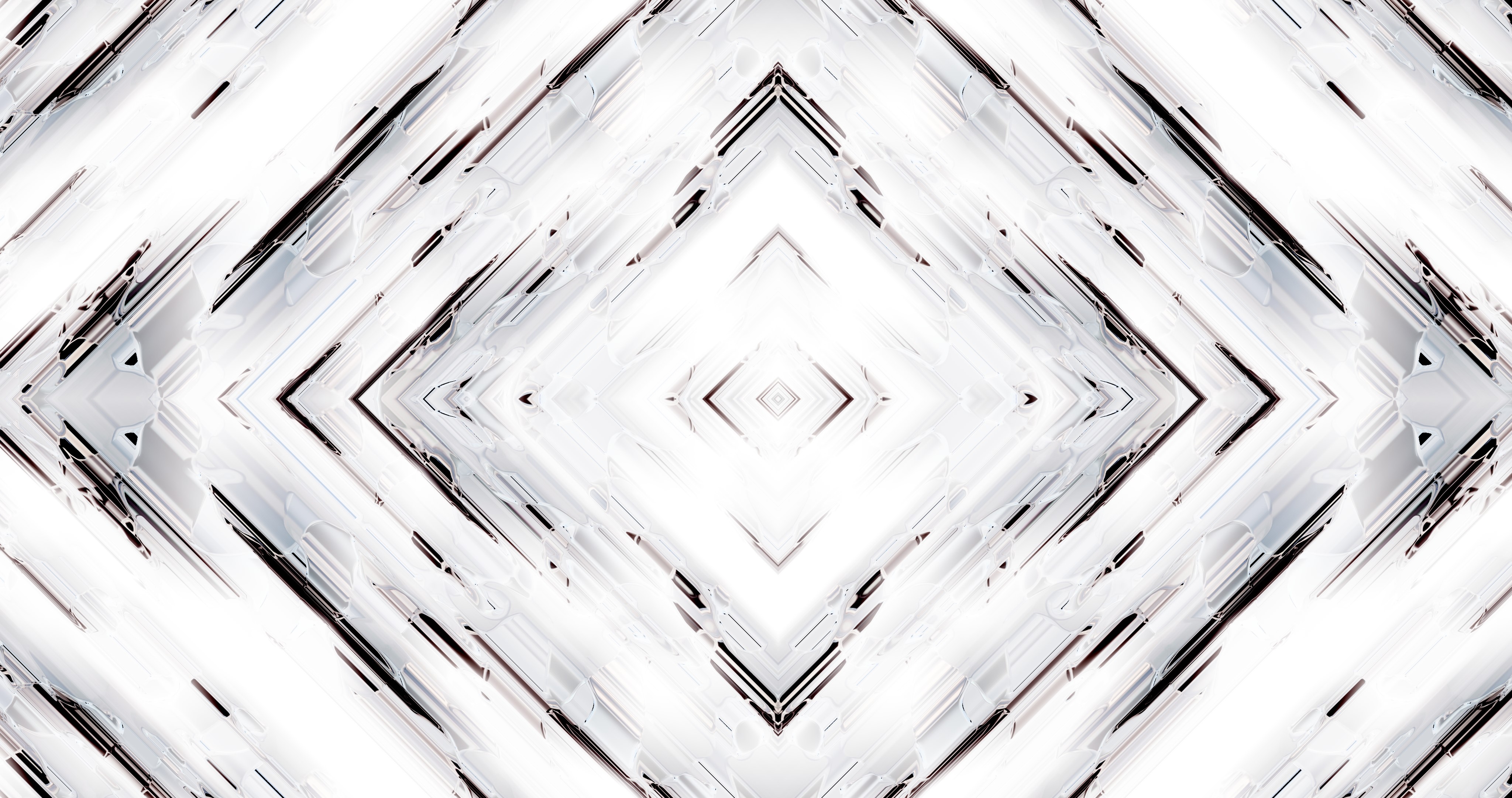 abstract, digital art, render, white, HD Wallpaper