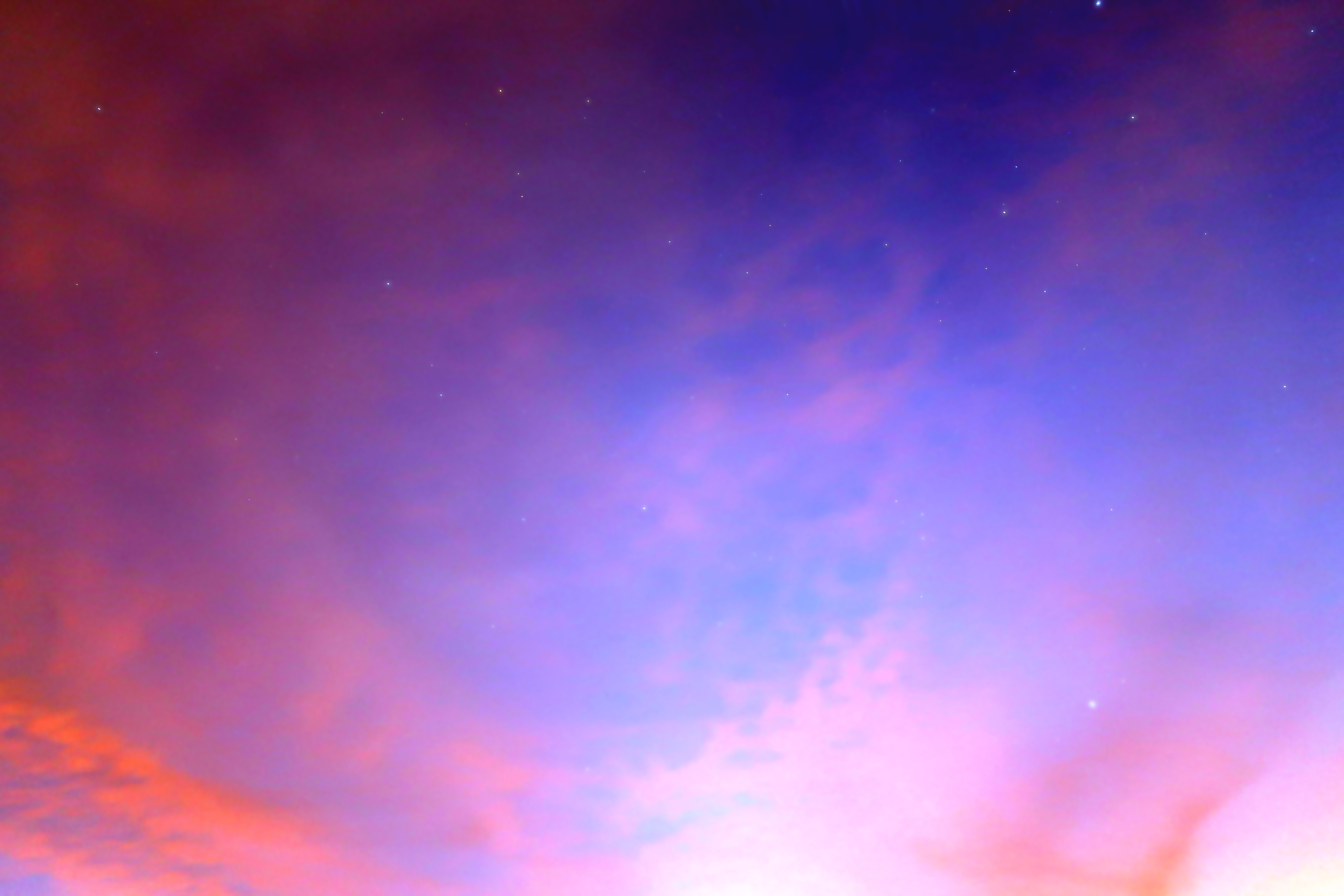 sky, clouds, night, long exposure, photography, HD Wallpaper