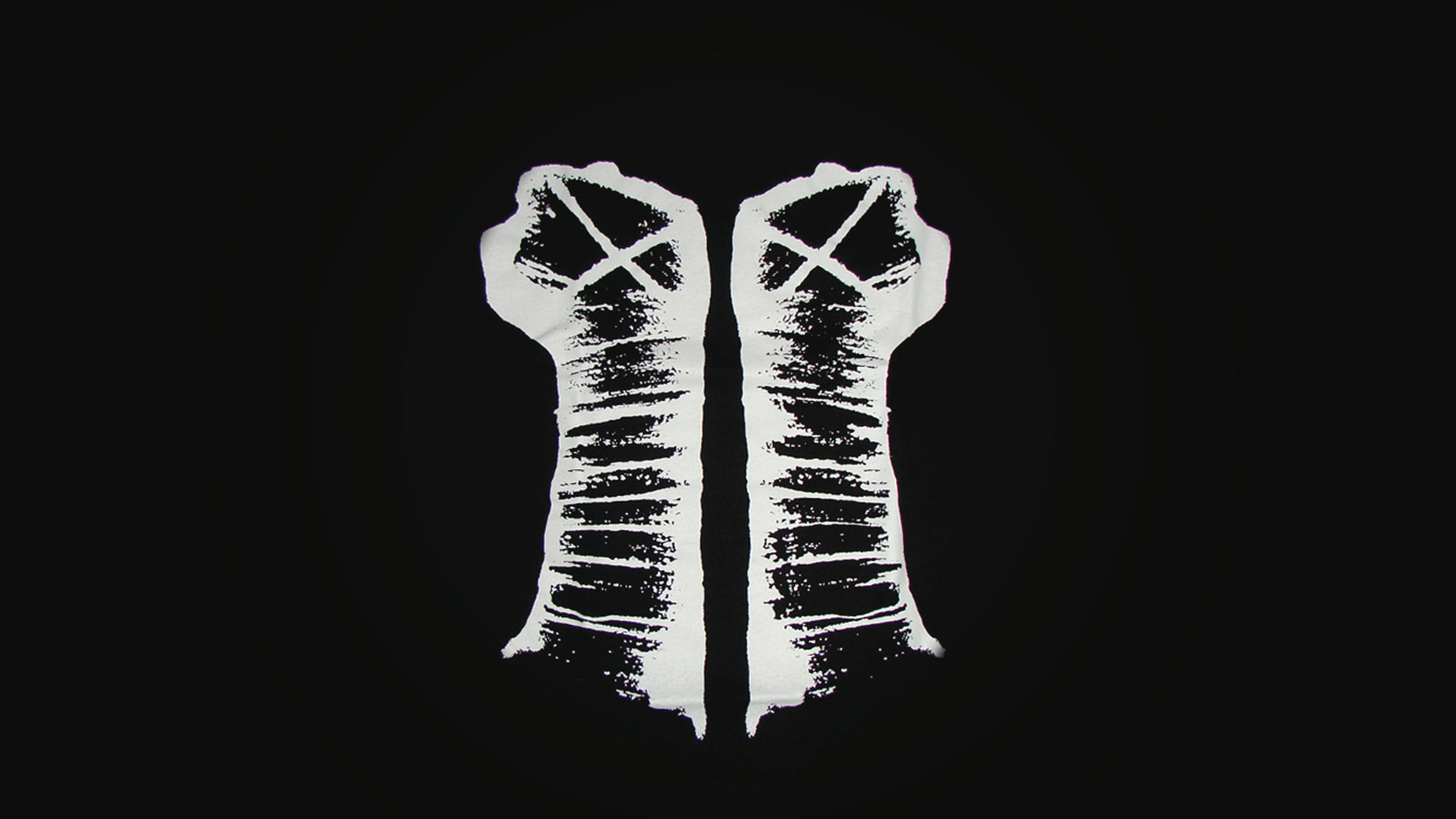 CM Punk, fist, minimalism, black background, simple background, monochrome, HD Wallpaper