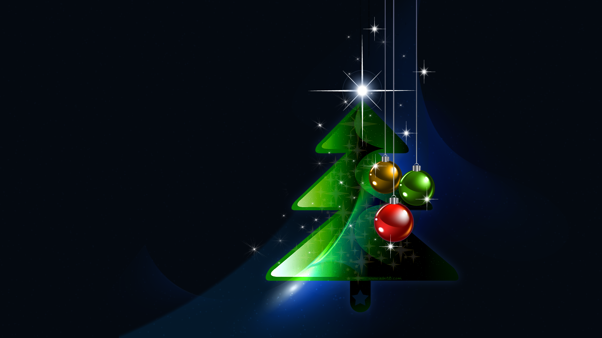 Christmas, baubles, stars, HD Wallpaper