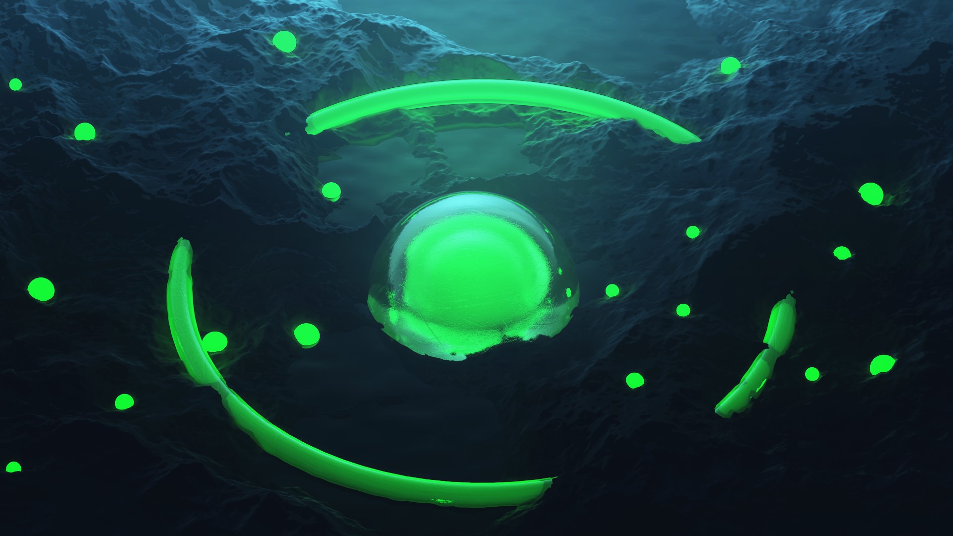 Cinema 4D, Photoshop, 3D, render, landscape, abstract, HD Wallpaper