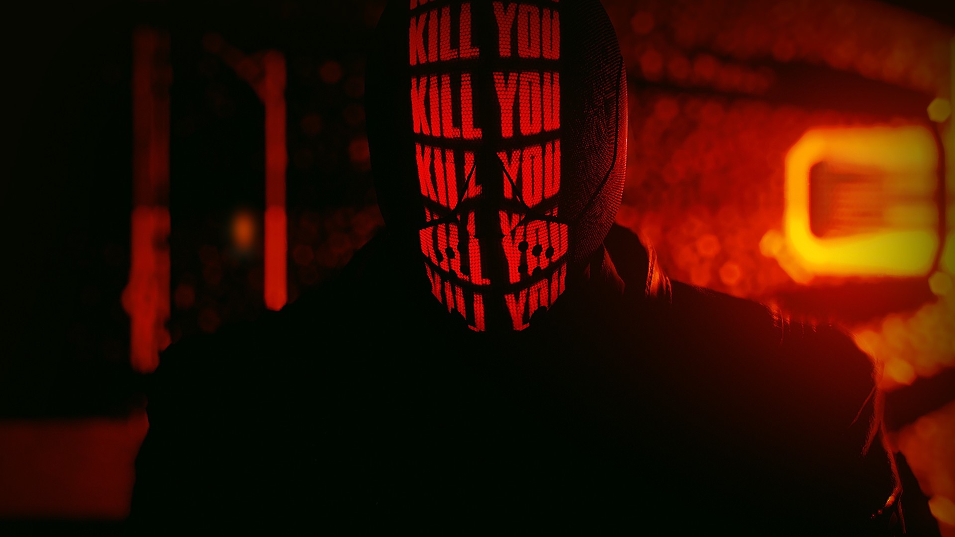 RUINER, cyberpunk, artwork, Male, red, HD Wallpaper