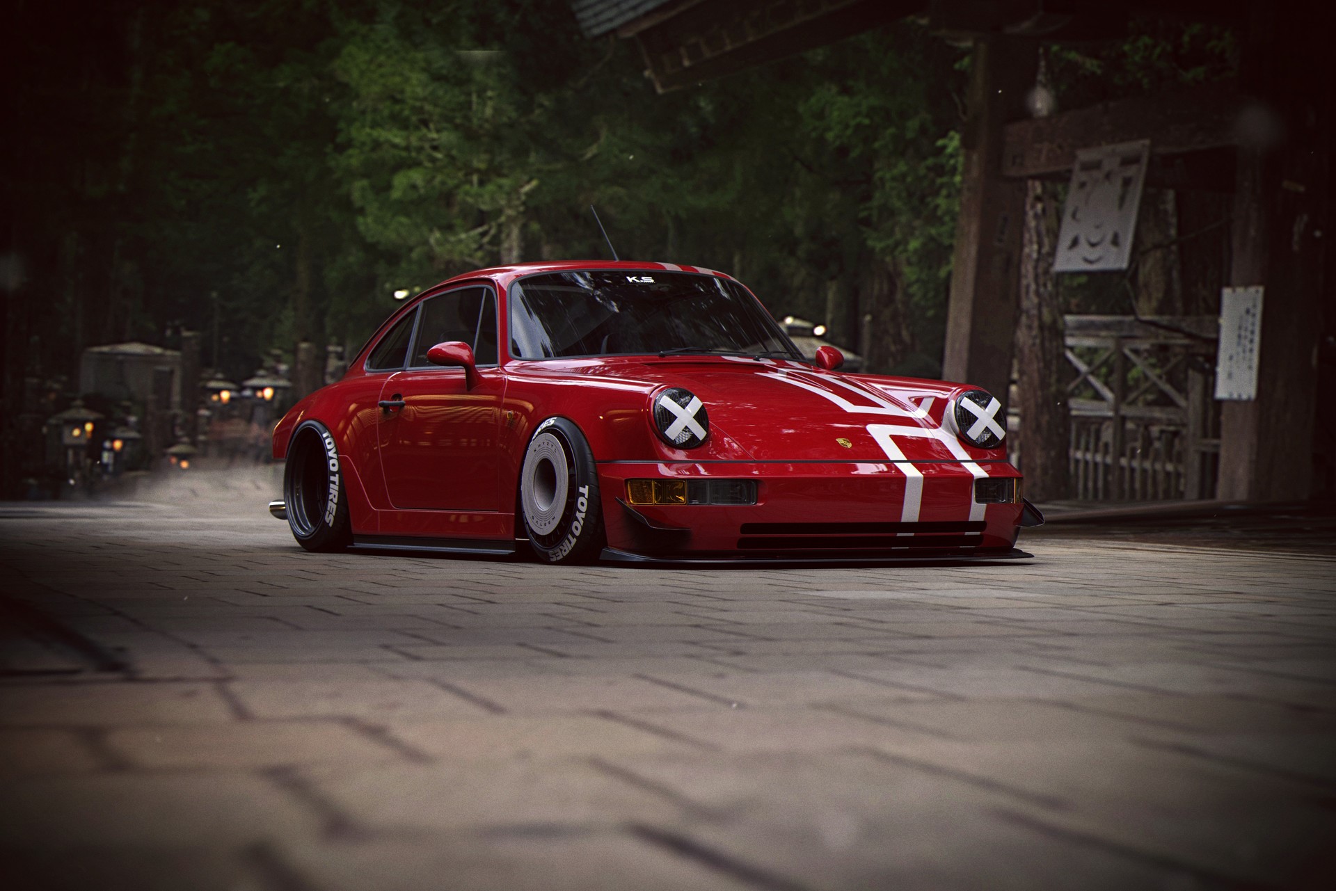car interior, Drifting, neon, Khyzyl Saleem, Porsche 904 Carrera, HD Wallpaper
