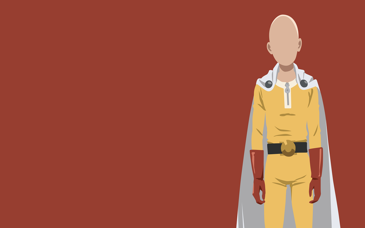 Saitama, minimalism, One-Punch Man, HD Wallpaper