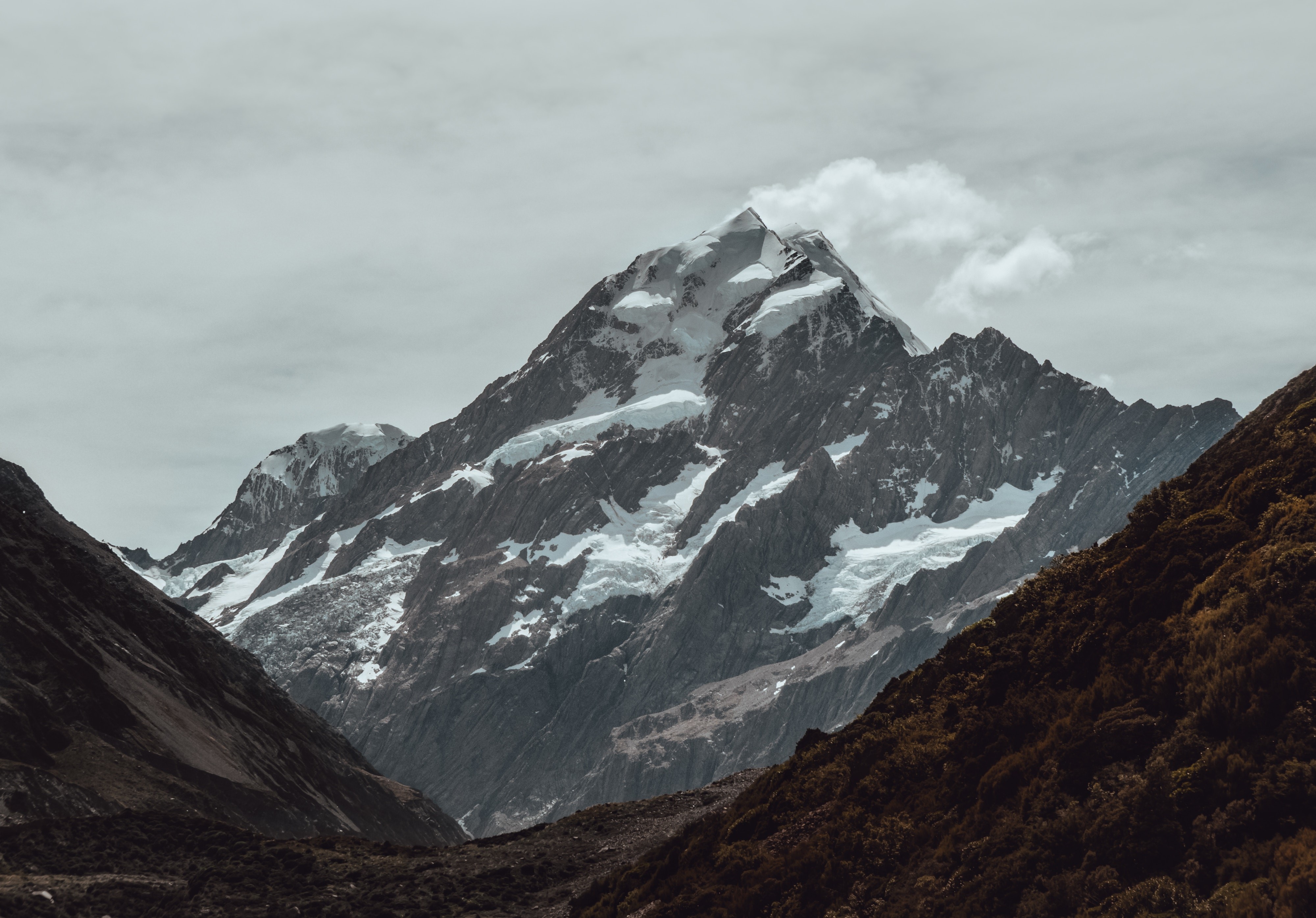 nature, mountains, snow, HD Wallpaper