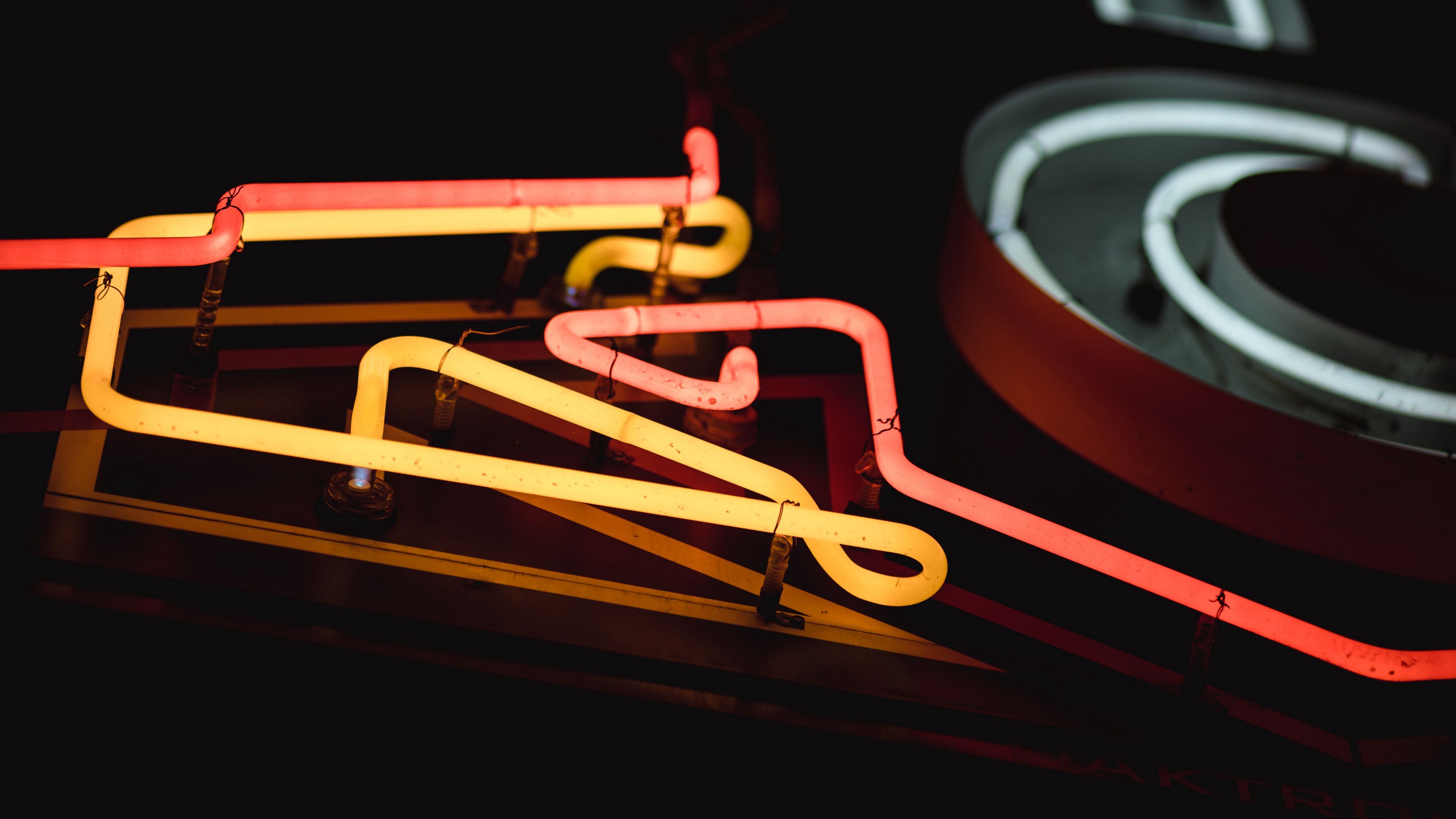 neon, light, colorful, signboard, lamps, electric, 4k, HD Wallpaper