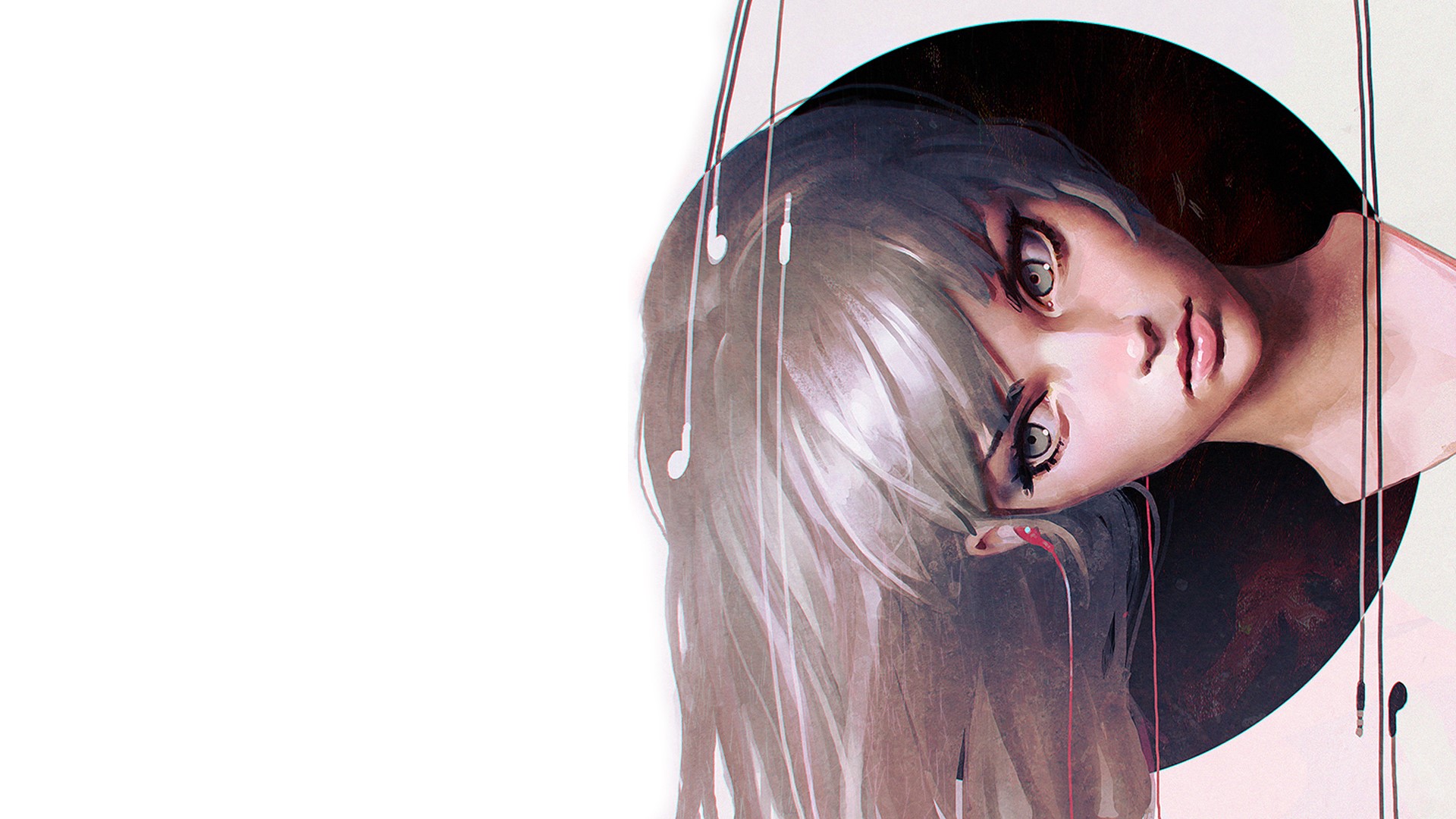 Ilya Kuvshinov, portrait, digital art, HD Wallpaper
