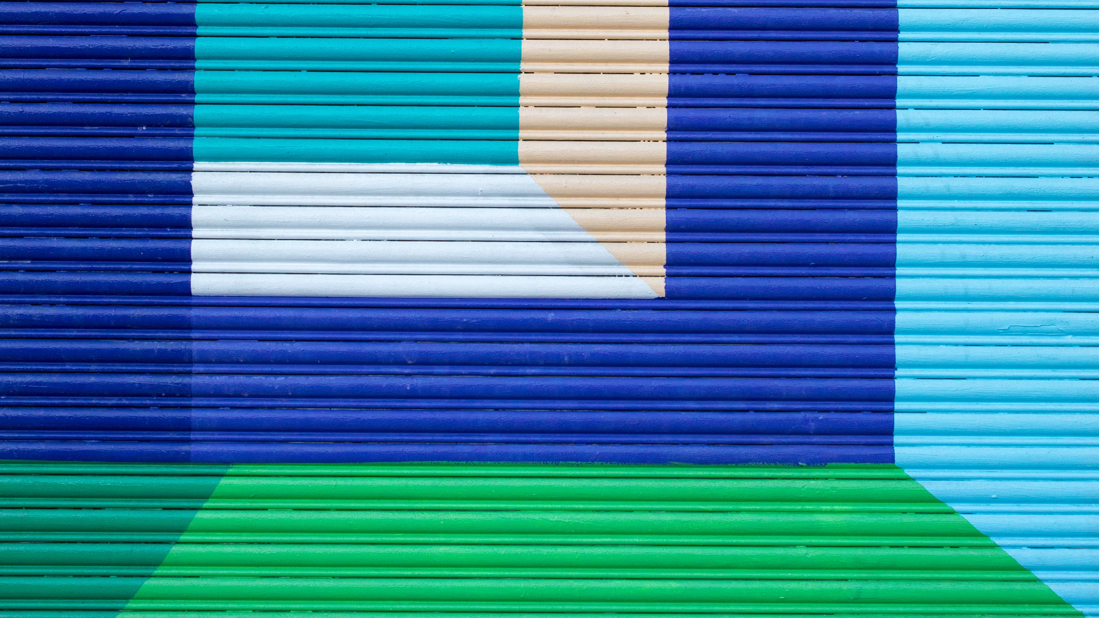 wall, paint, colorful, geometric, abstraction, modern art, 4k, HD Wallpaper