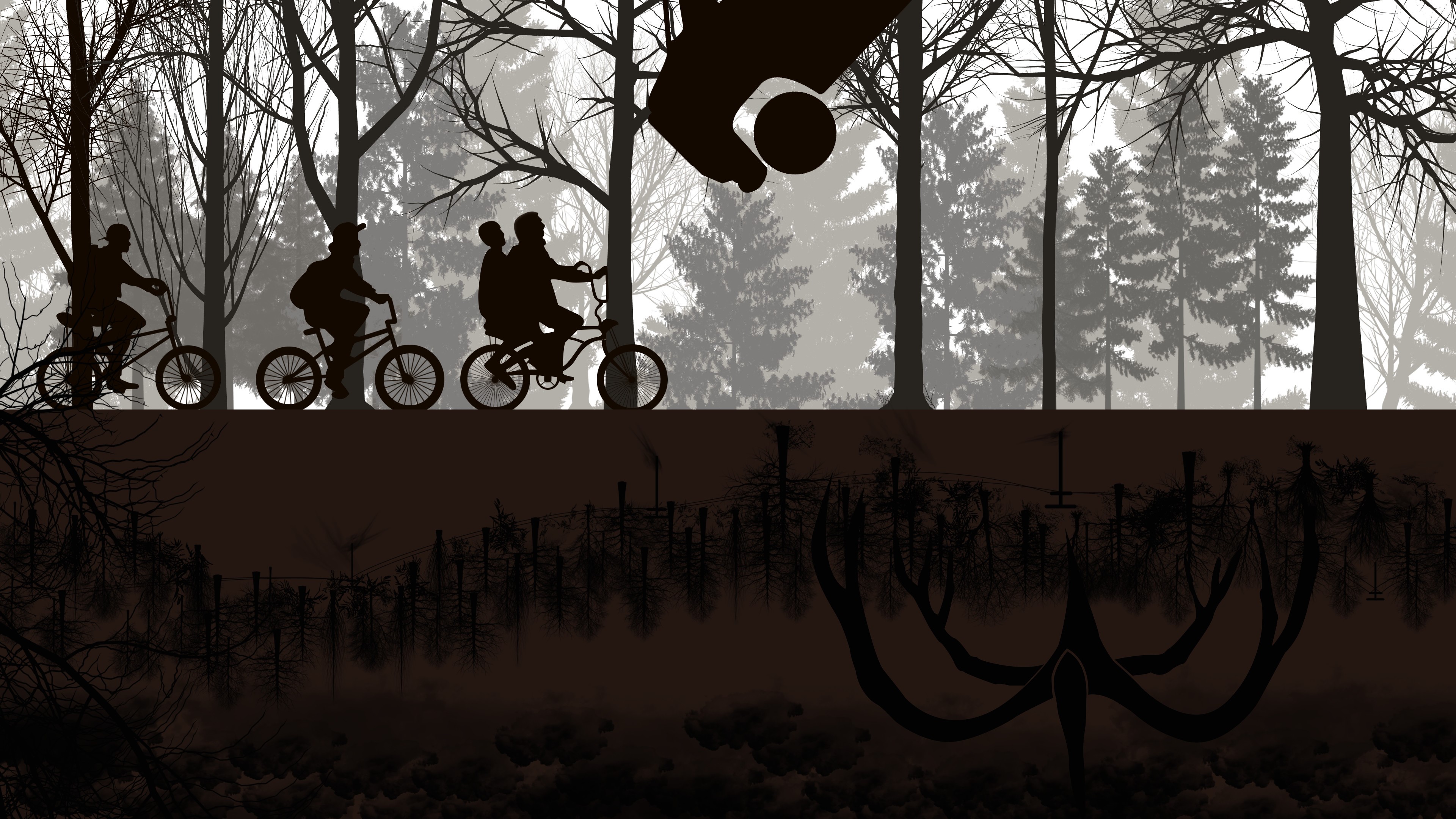 Wallpaper ID: 112947 / Stranger Things, Netflix, TV, bicycle, 4K free  download
