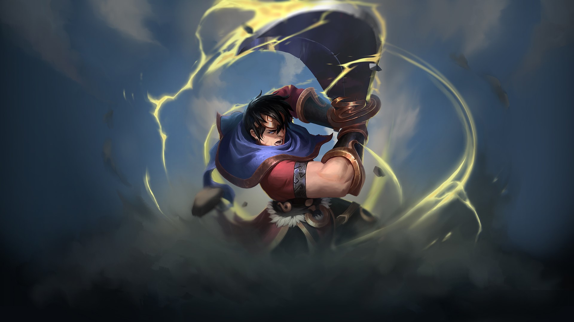 Battlerite, video games, artwork, digital art, fantasy art, looking at viewer, men, sword, Raigon (Battlerite), HD Wallpaper