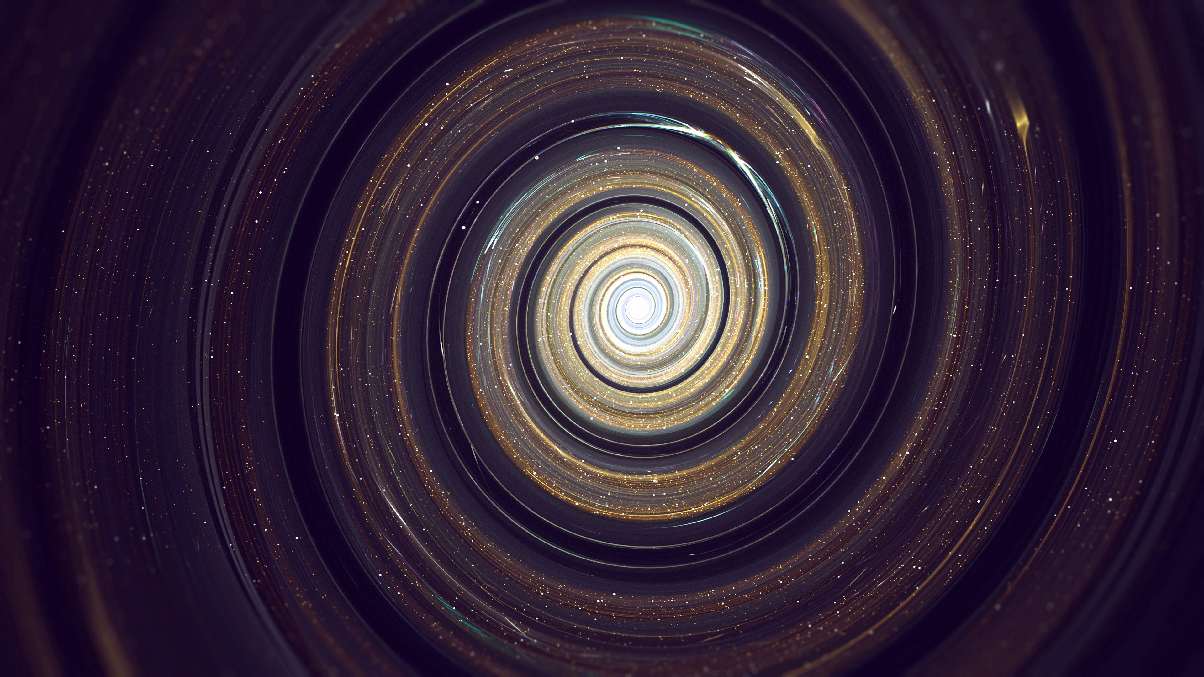 vortex, glow, abstraction, twisted, spiral, 4k, HD Wallpaper