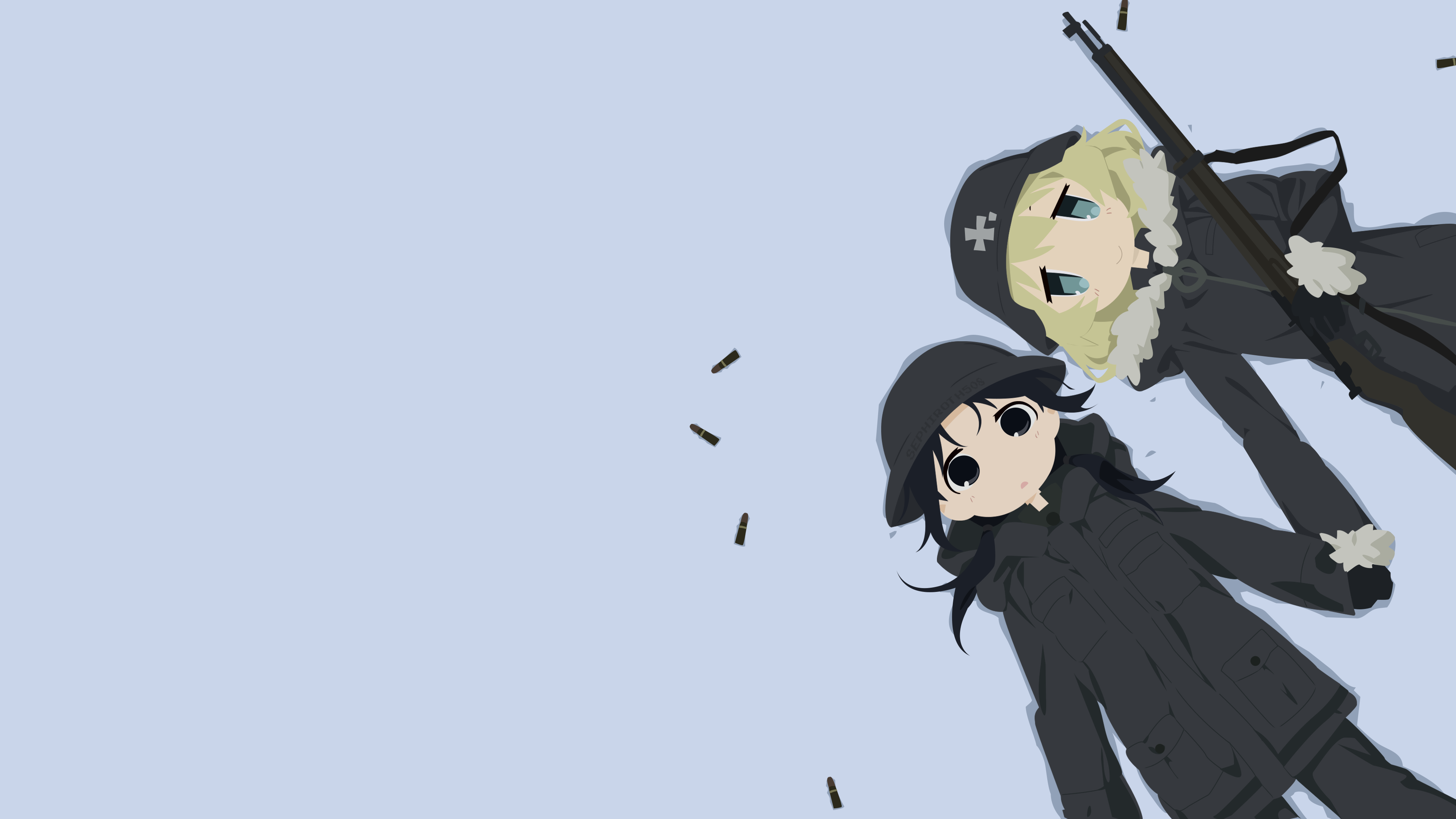 Shoujo Shuumatsu Ryokou, Yuuri (Shoujo Shuumatsu Ryokou), Chito (Shoujo Shuumatsu Ryokou), anime girls, HD Wallpaper