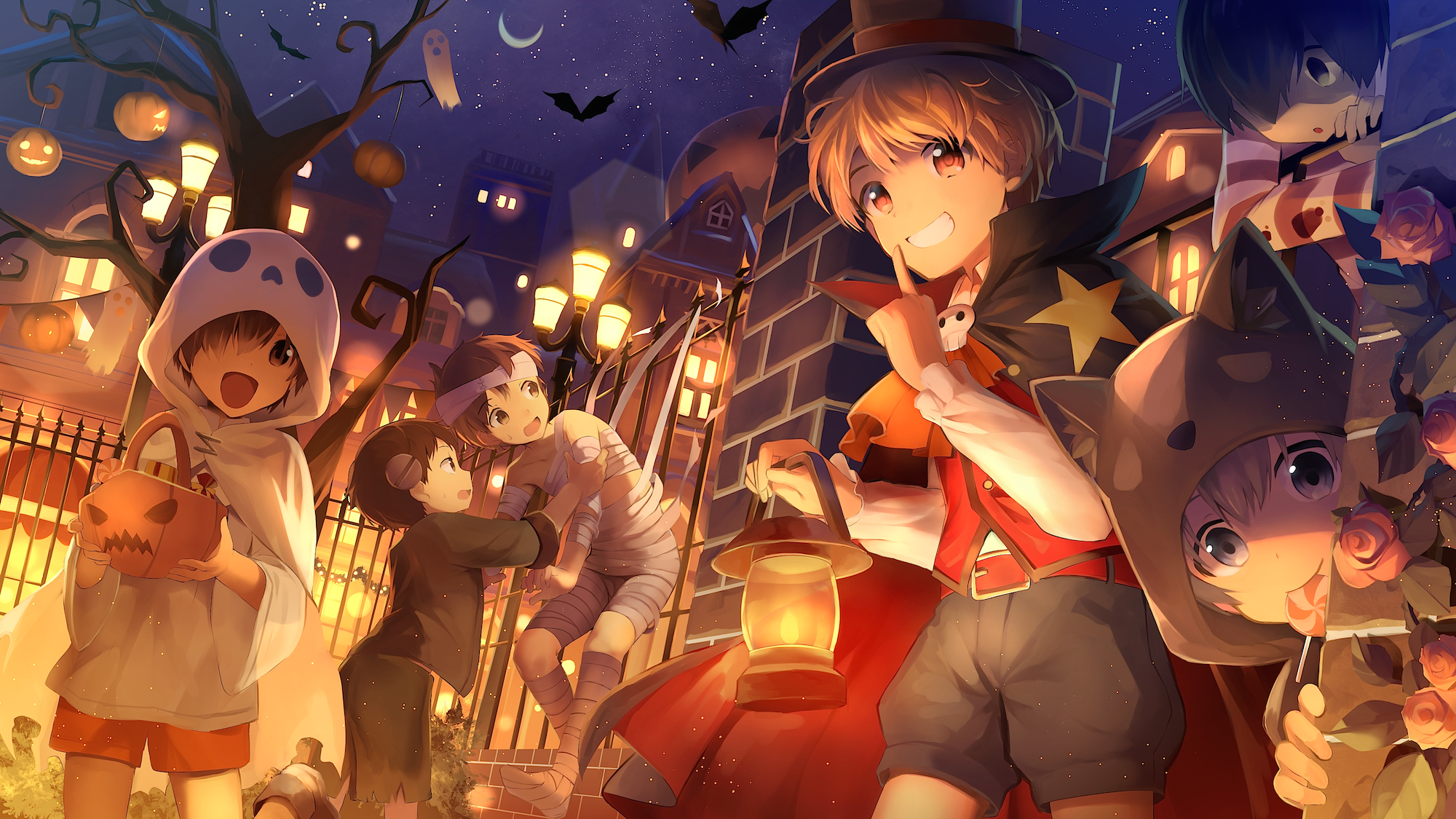 Halloween, witch hat, hat, pumpkin, HD Wallpaper