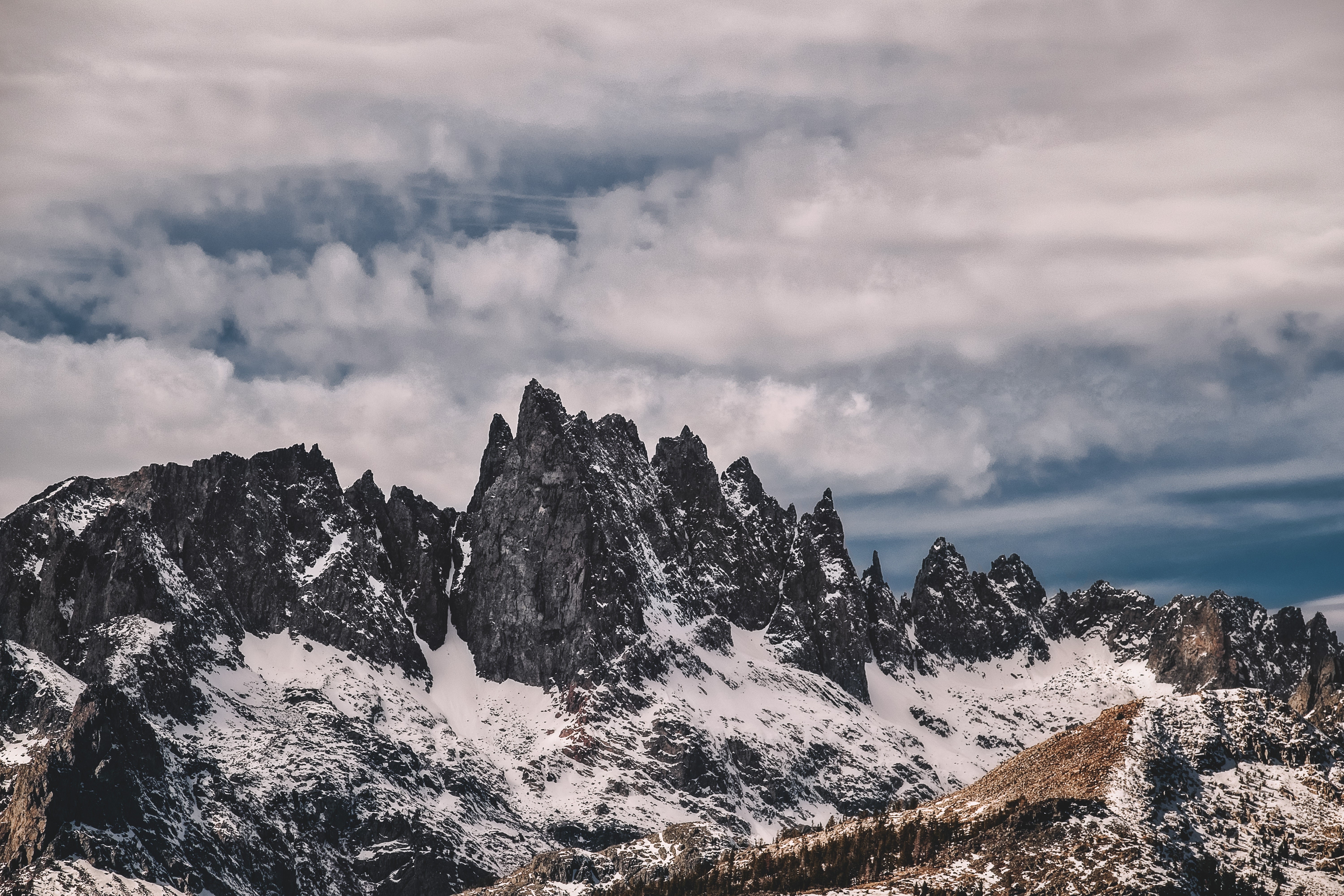 nature, snow, mountains, landscape, HD Wallpaper