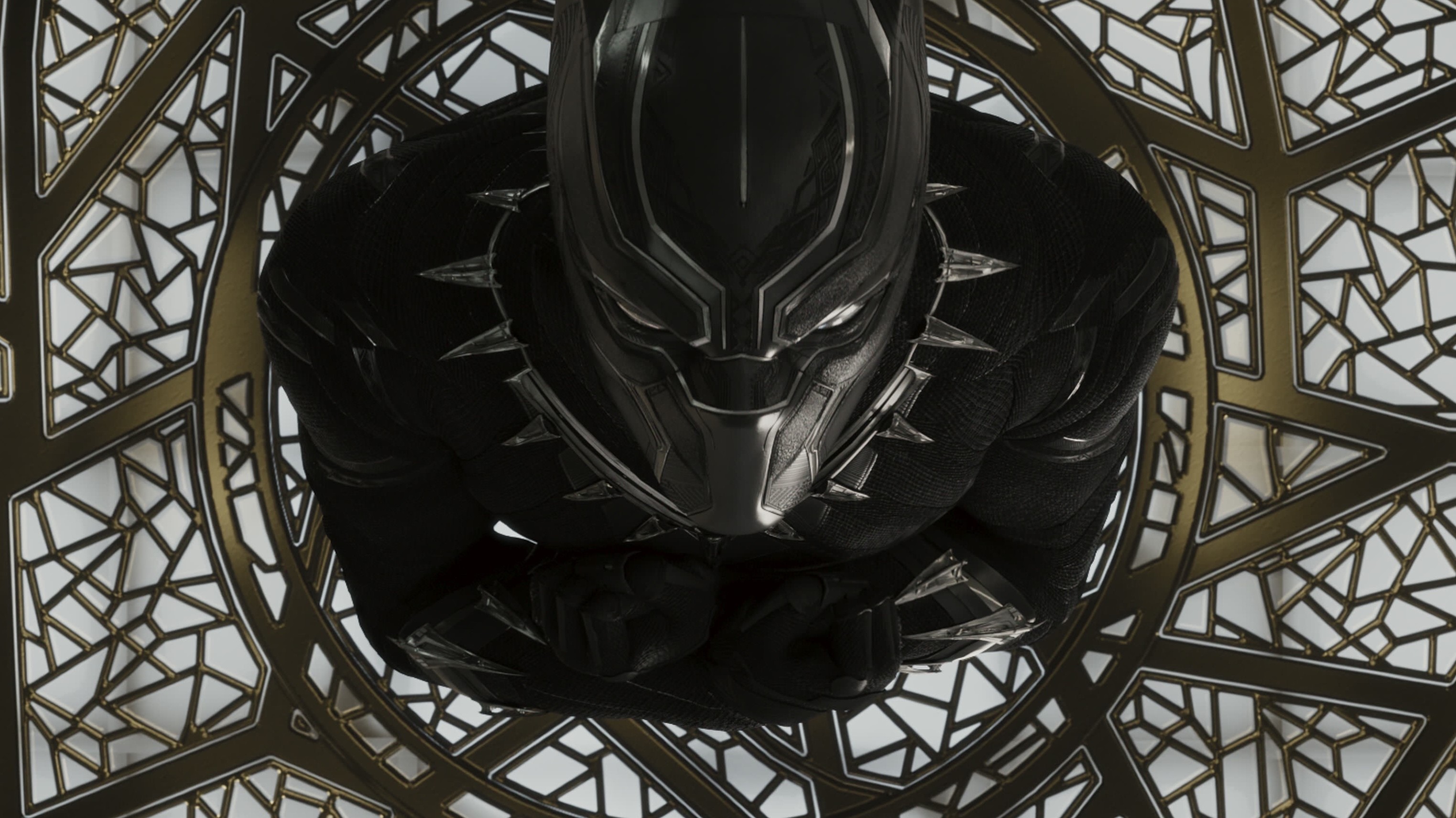 Marvel Cinematic Universe, Black Panther, movies, superhero, mask, HD Wallpaper