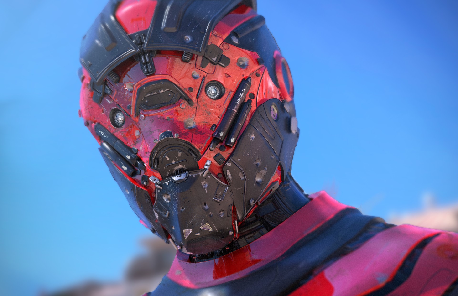 robot, digital art, render, science fiction, HD Wallpaper
