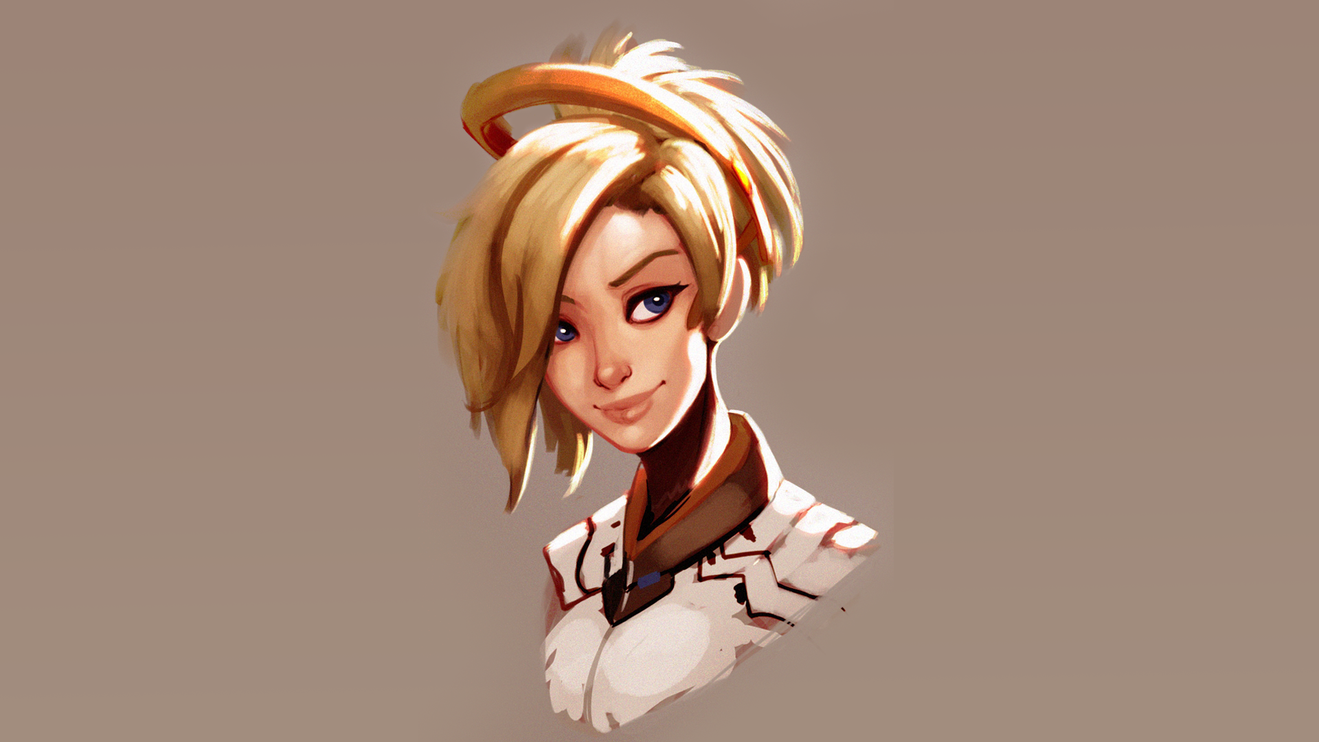 video games, Overwatch, Mercy (Overwatch), HD Wallpaper