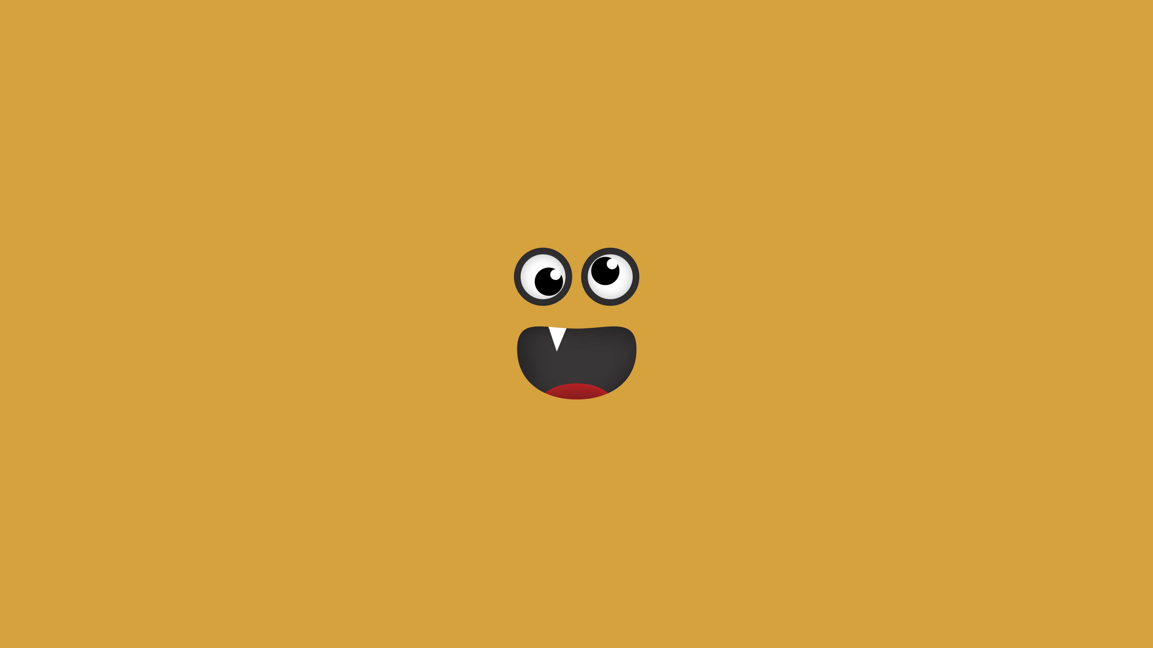 face, funny, art, vector, minimalism, 4k, HD Wallpaper