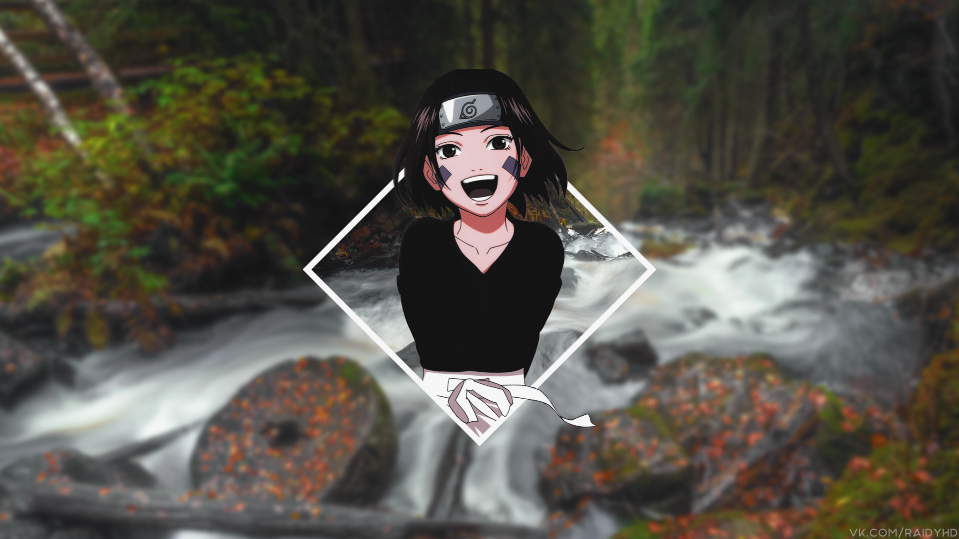 anime, anime girls, picture-in-picture, Nohara Rin, Naruto Shippuuden, HD Wallpaper