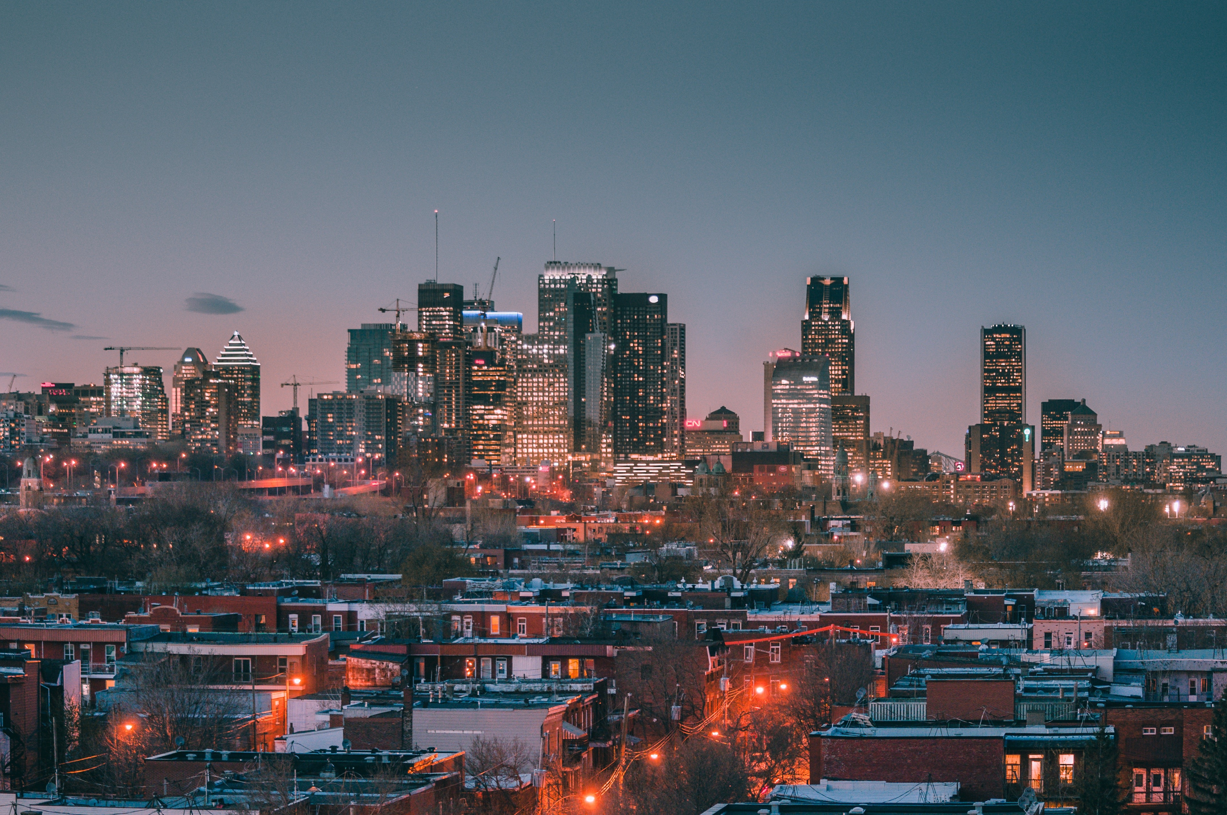 city, Canada, lights, Montreal, HD Wallpaper