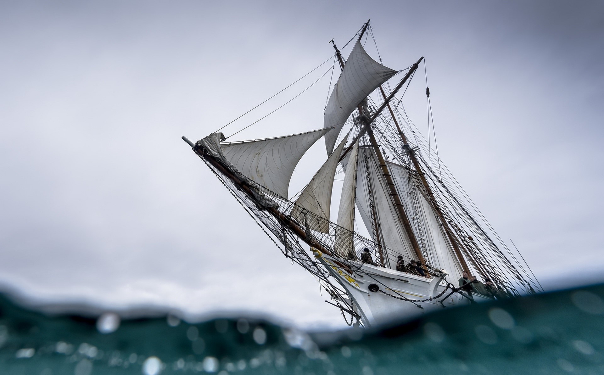 ship, sea, sailing ship, HD Wallpaper