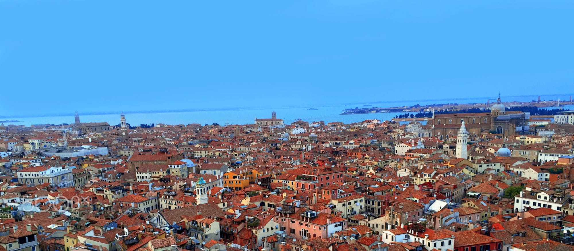 photography, cityscape, house, sky, sea, town, old building, ports, Venice, Italy, cyan, HD Wallpaper