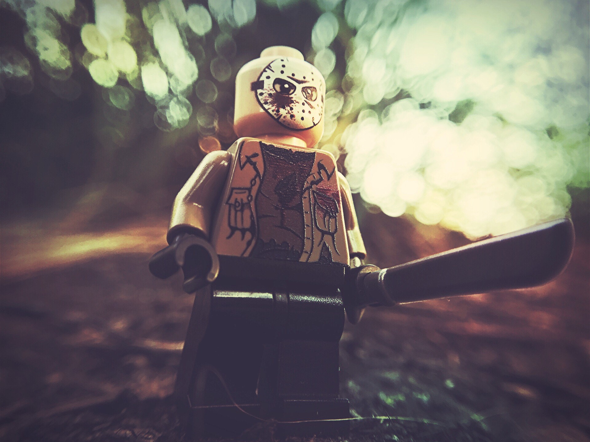 Jason Voorhees, horror, LEGO, toys, HD Wallpaper