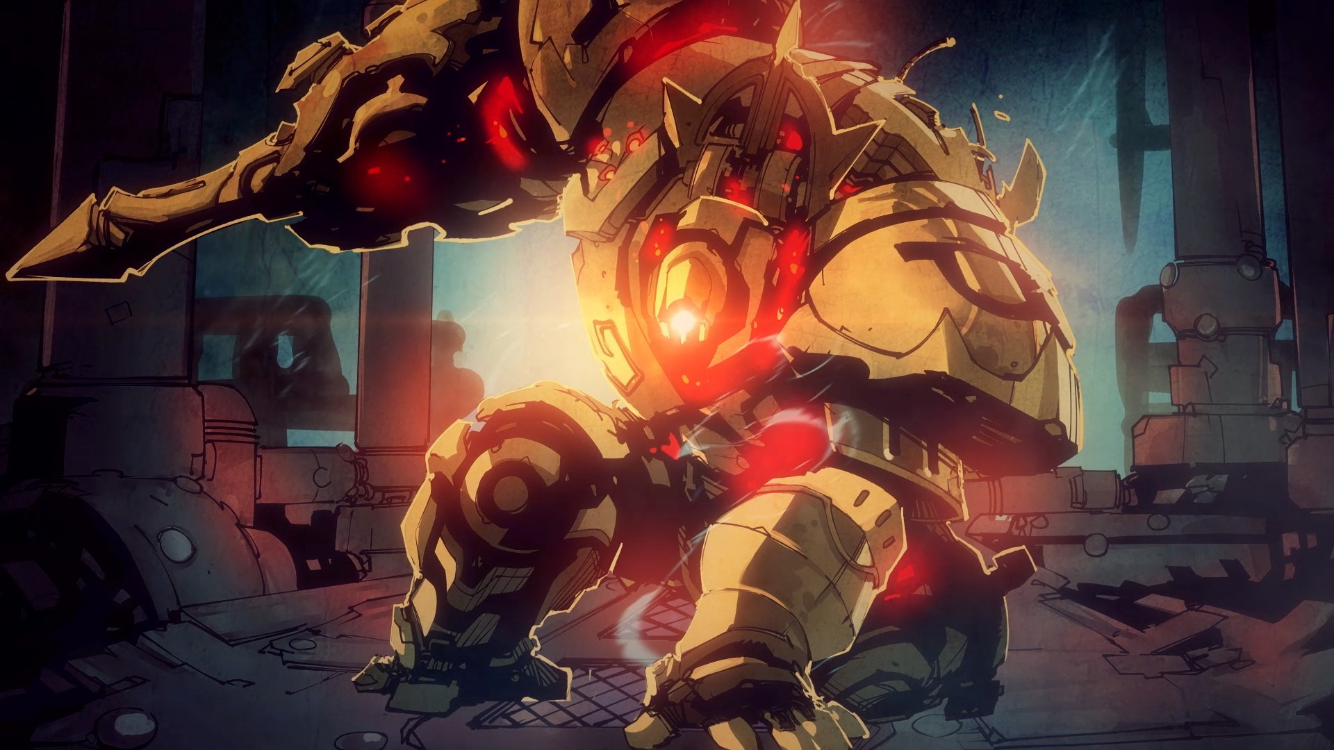 gamers, Battle Chasers: Nightwar, PC gaming, mech, HD Wallpaper