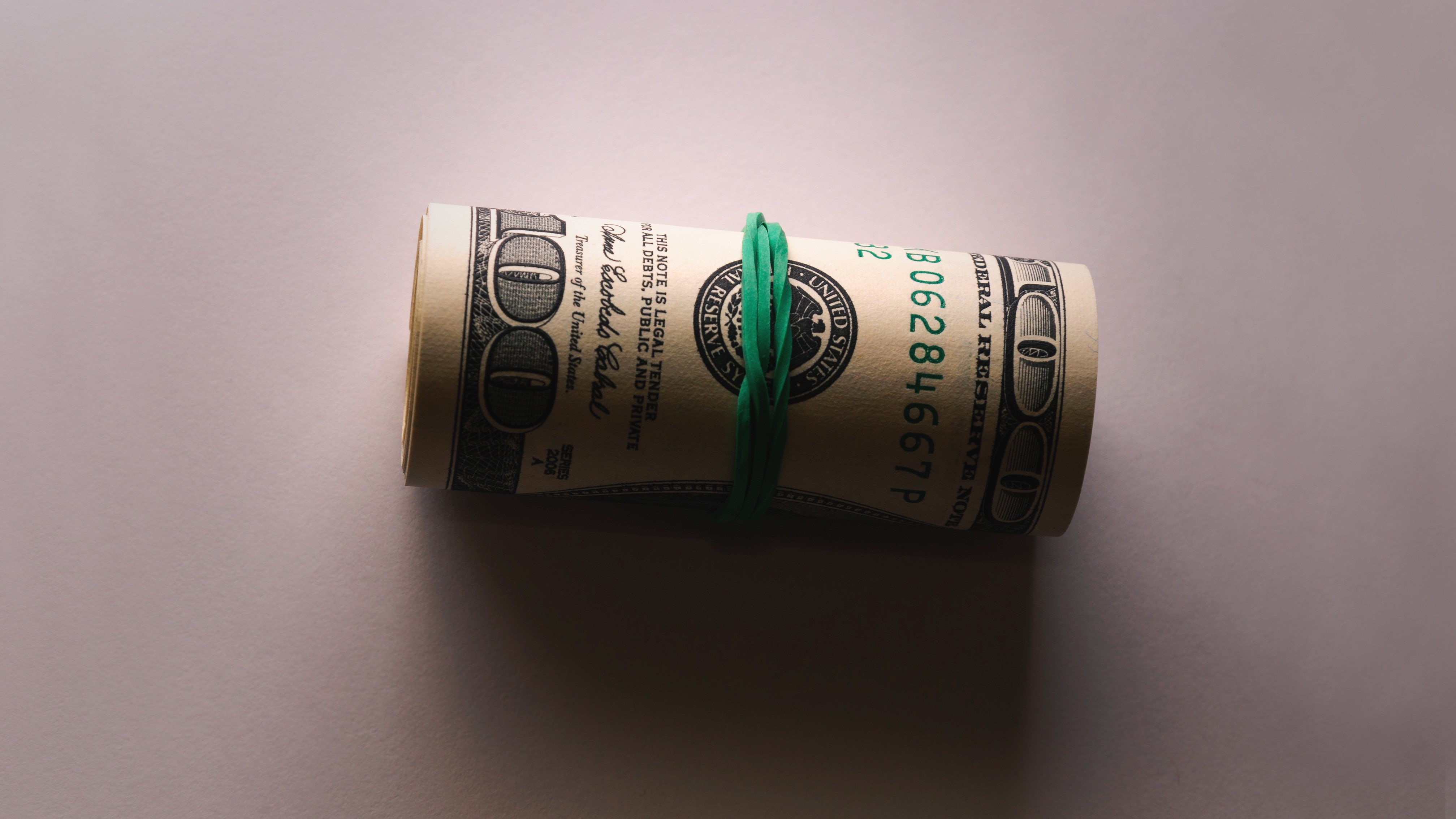 money, dollars, dollar bills, gray background, HD Wallpaper