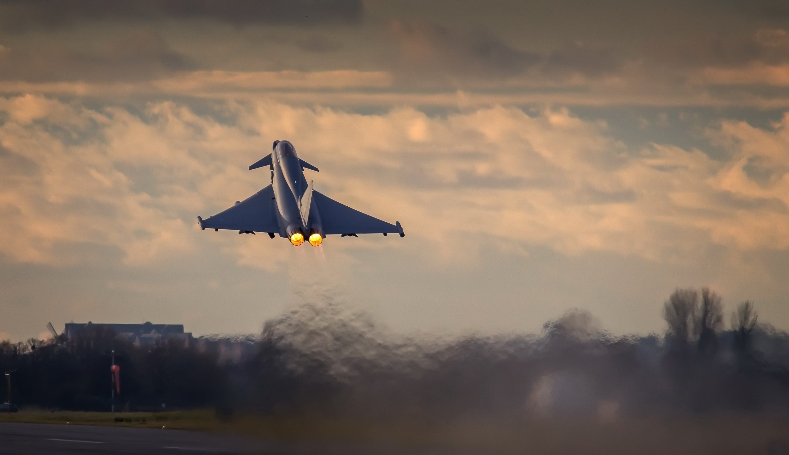 aircraft, vehicle, military aircraft, Eurofighter Typhoon, HD Wallpaper