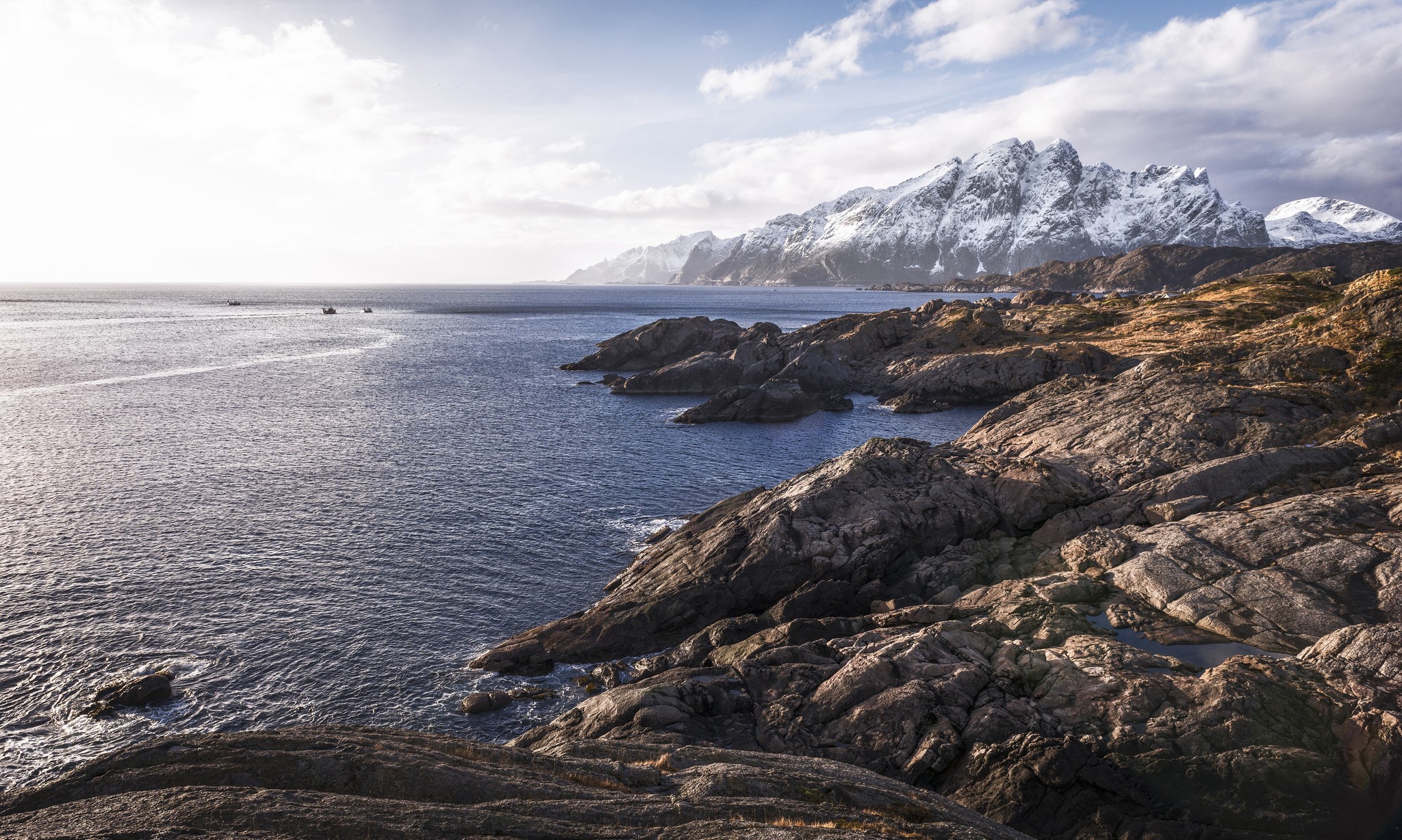 sea, nature, landscape, Norway, HD Wallpaper
