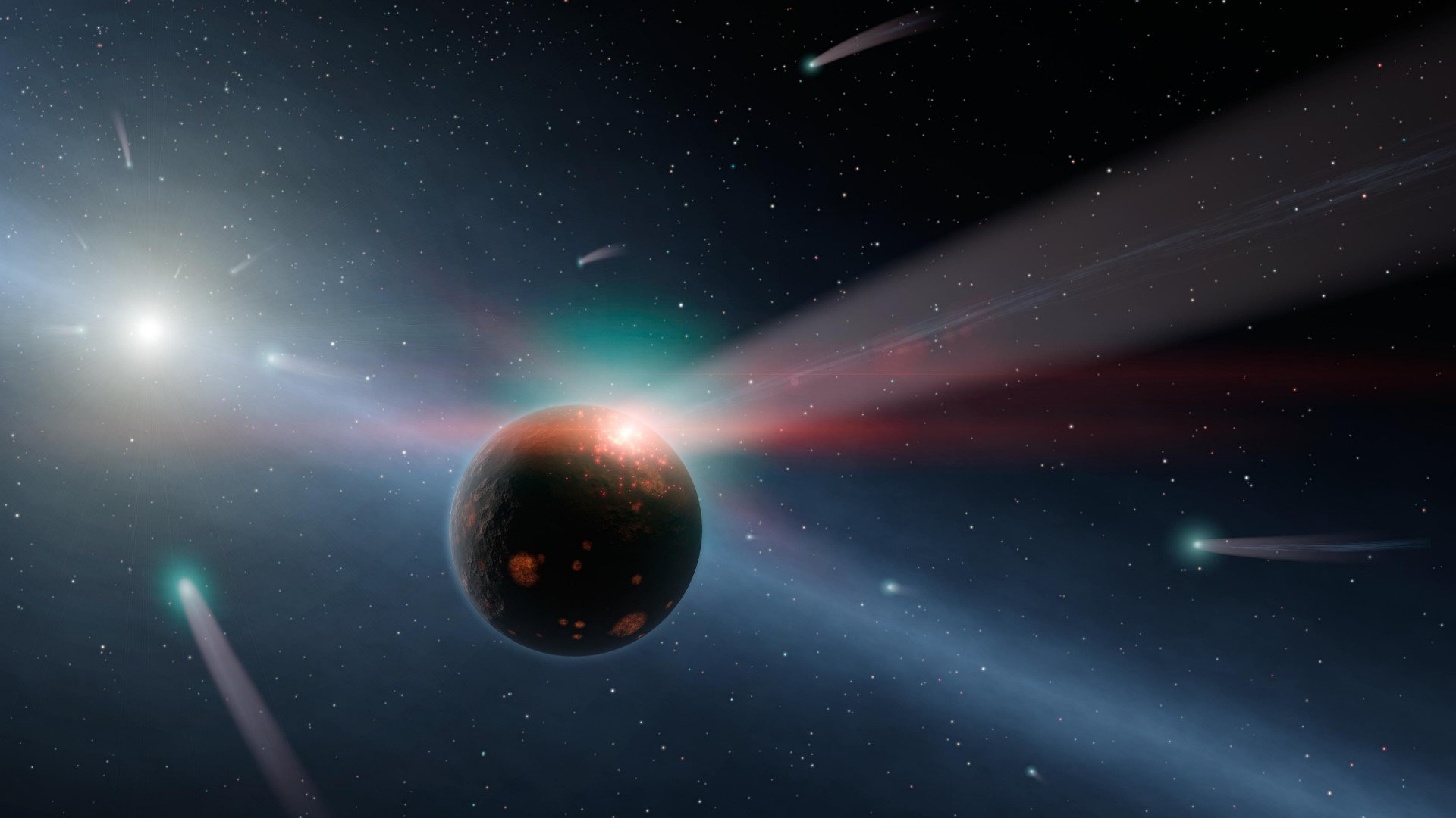 space, space art, planet, HD Wallpaper