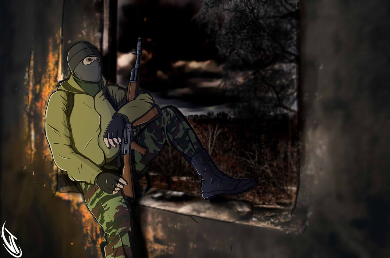 soldier, military, illustration, weapon, drawing, S.T.A.L.K.E.R., Gamer, HD Wallpaper