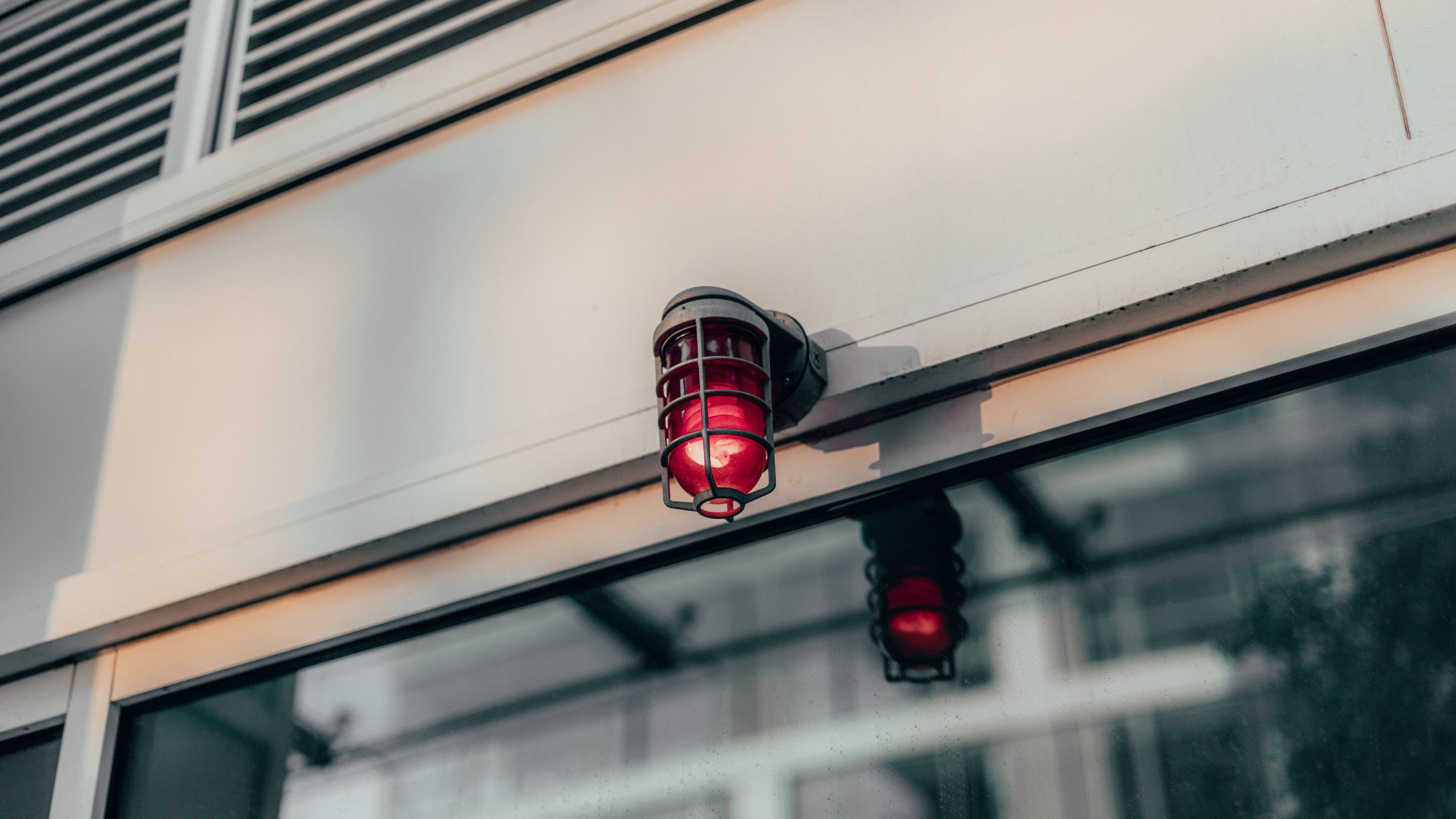 lantern, red, light bulb, cover, light, 4k, HD Wallpaper
