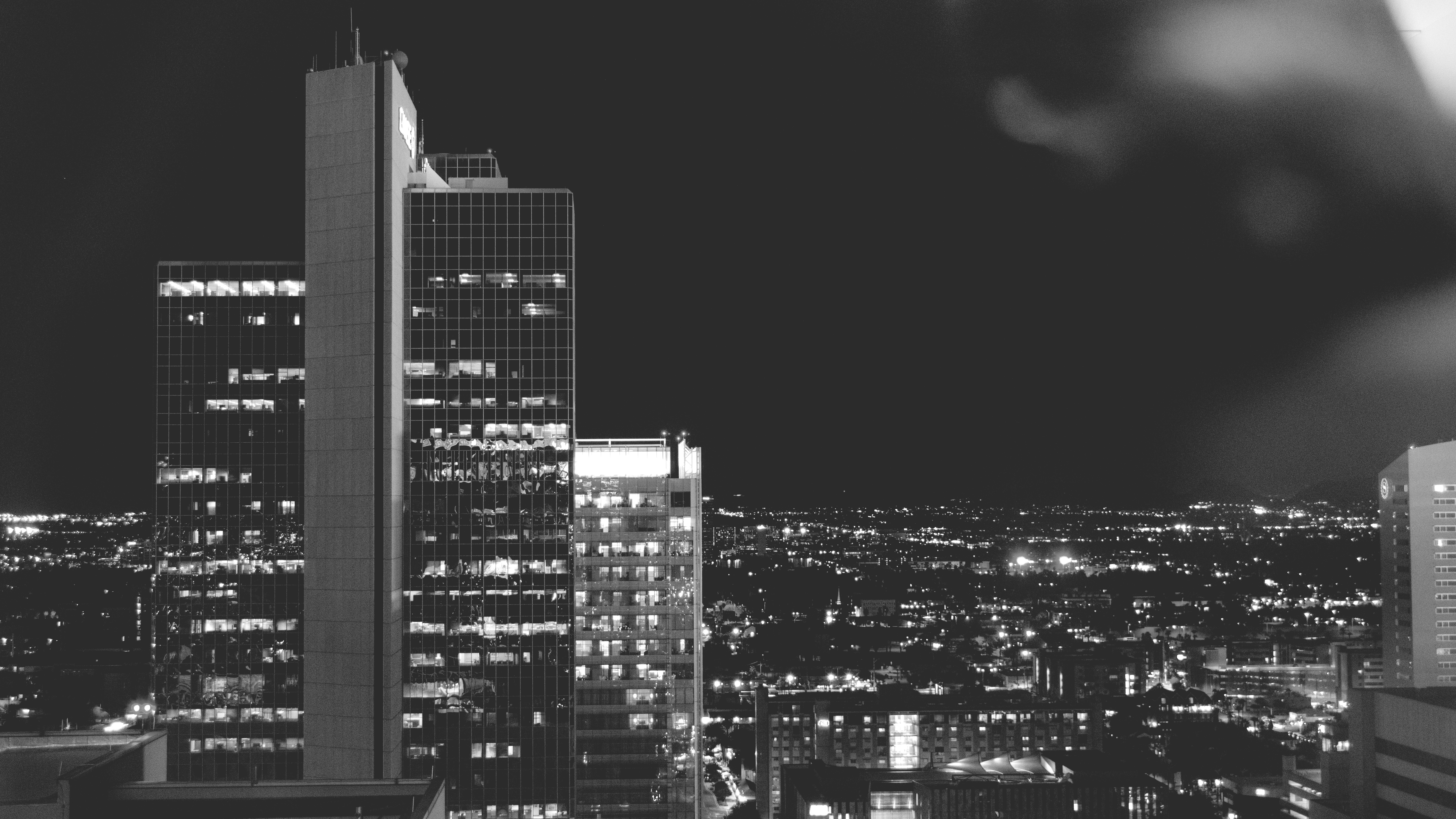 monochrome, cityscape, photography, Photoshop, Arizona, HD Wallpaper