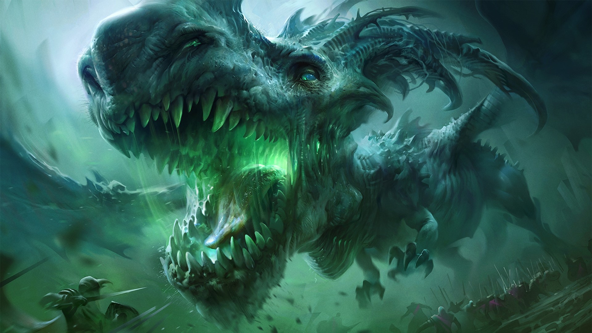 dragon, digital art, creature, fantasy art, HD Wallpaper