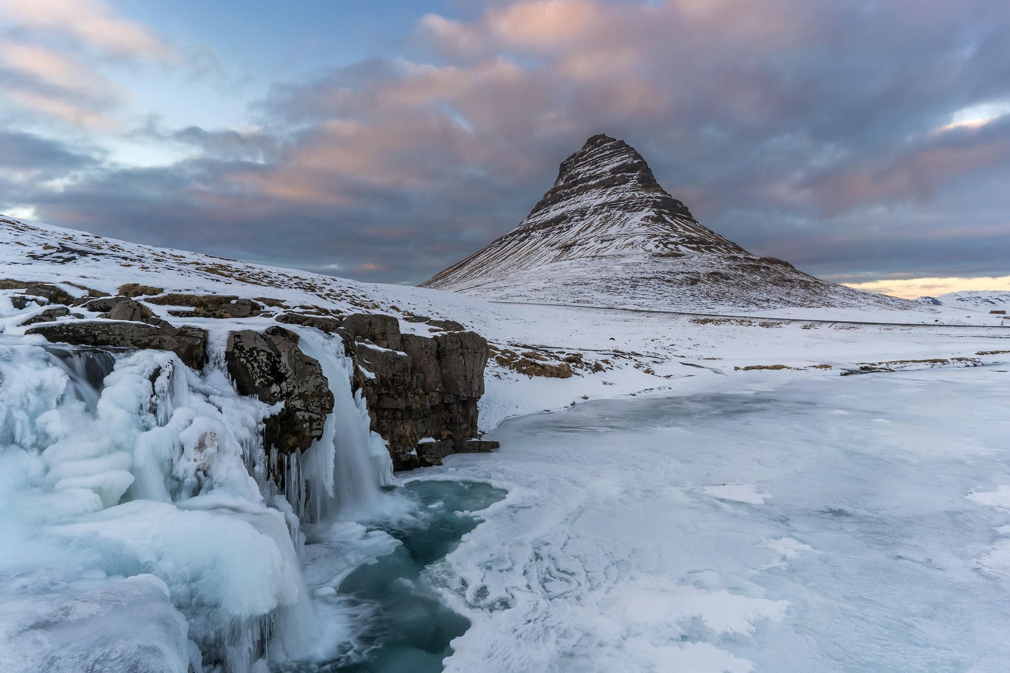 mountains, nature, winter, snow, landscape, HD Wallpaper