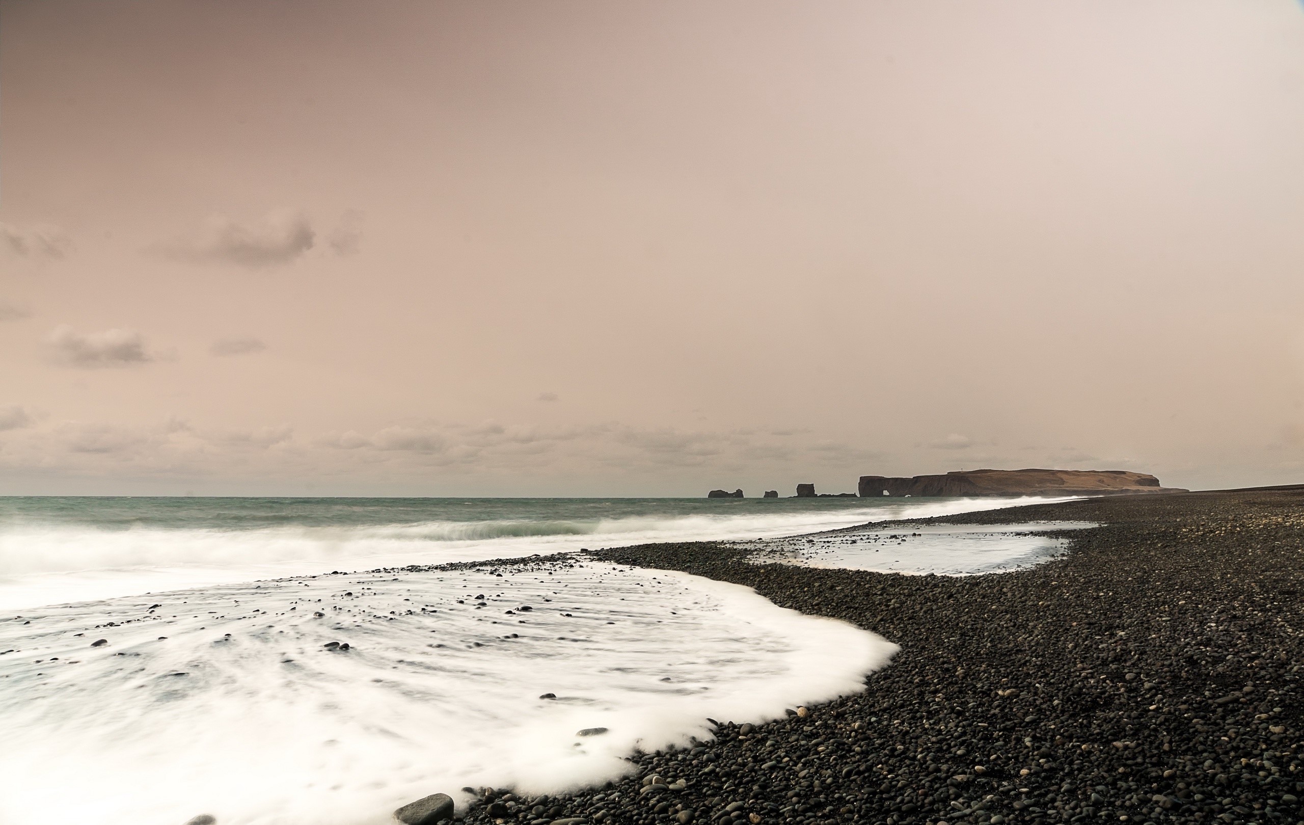 sky, sea, horizon, coast, HD Wallpaper