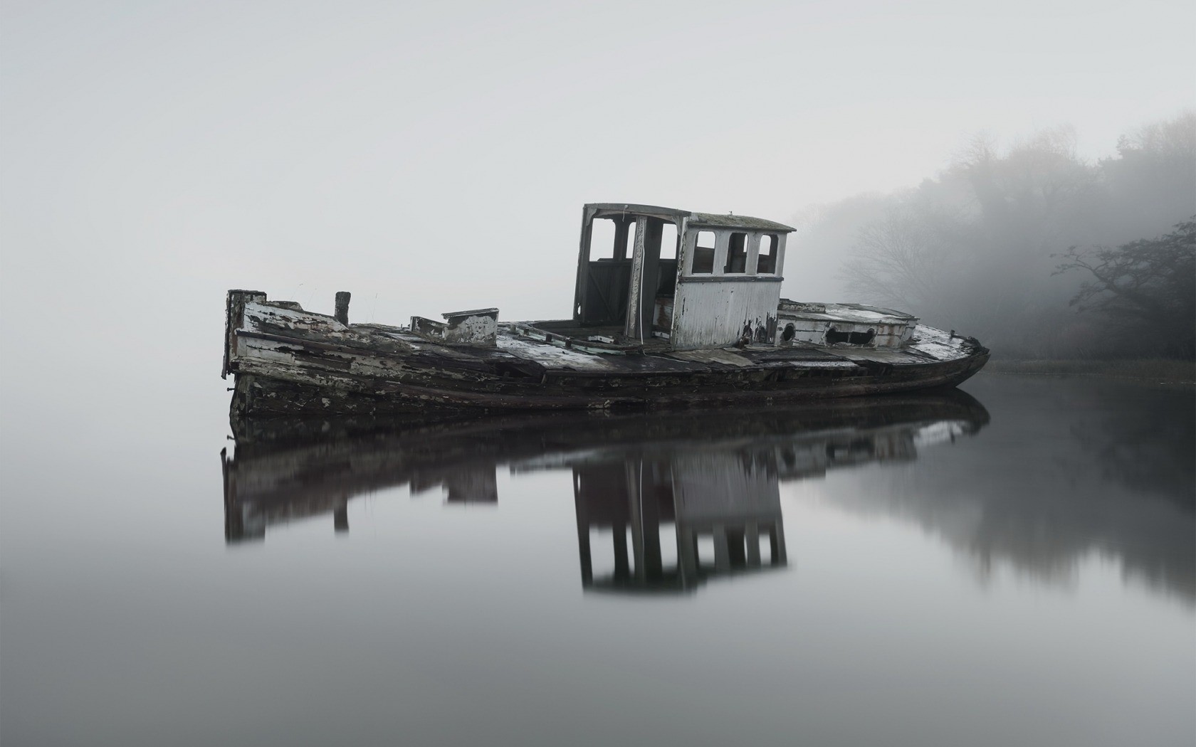 water, boat, wreck, vehicle, HD Wallpaper