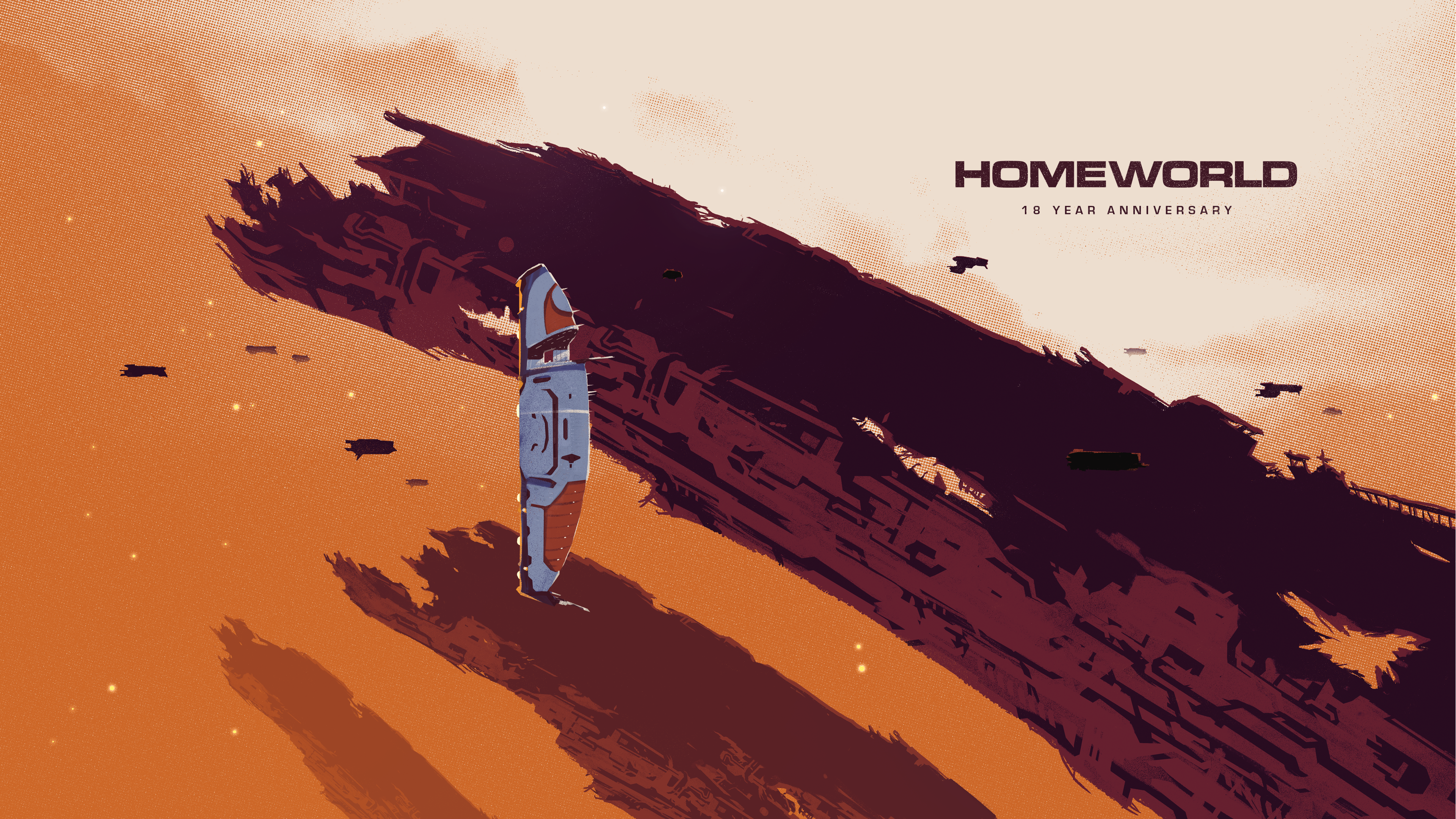 Homeworld, science fiction, spaceship, computer game, HD Wallpaper