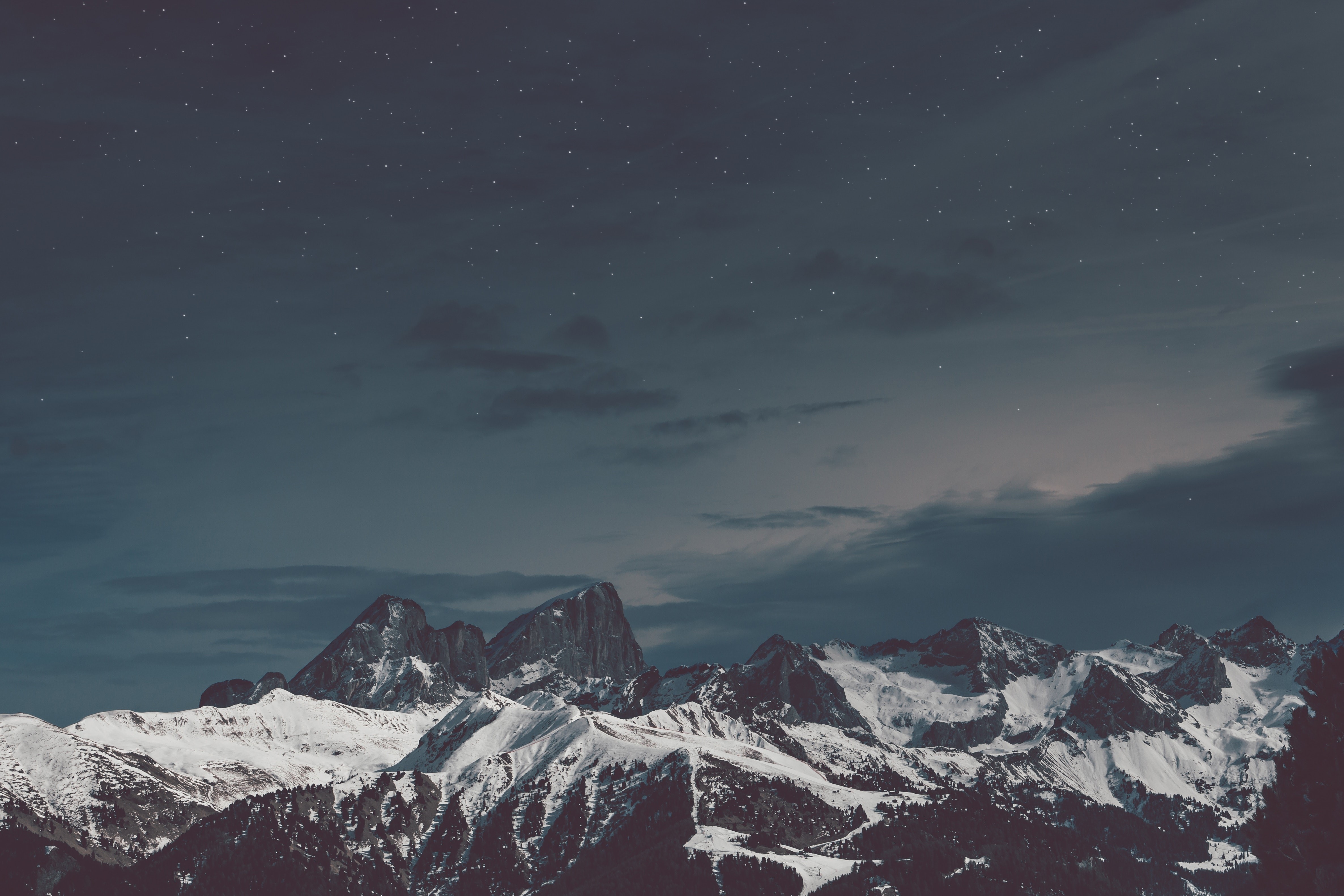 nature, snow, mountains, landscape, HD Wallpaper